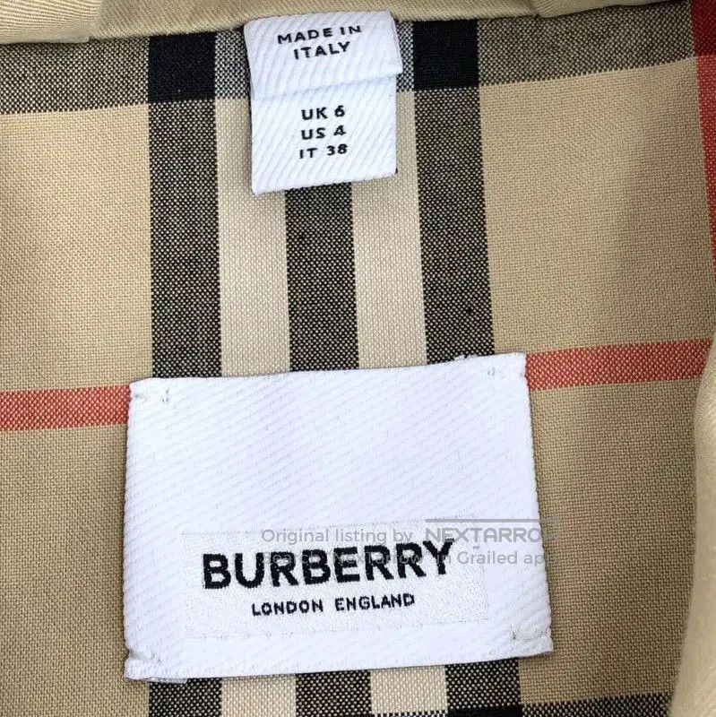 Burberry Burberry Brown Cotton Women's Jacket. Size S / US 4 / IT 40 - 5 Thumbnail