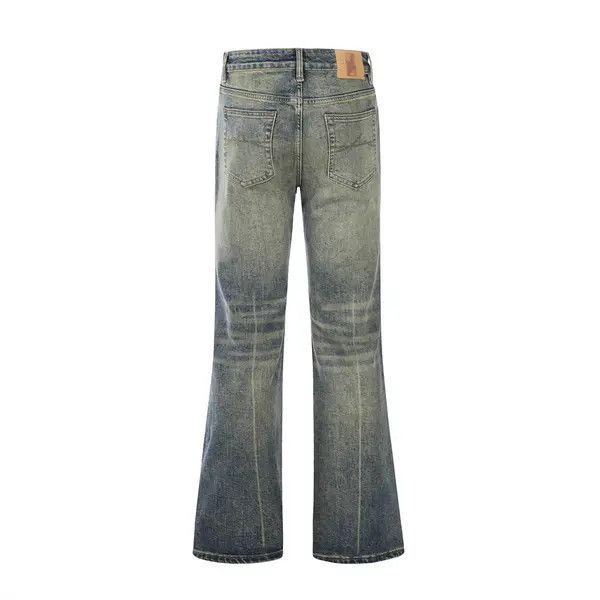 VIBE Heavy washed distressed punk flared jeans Size US 32 / EU 48 - 3 Thumbnail