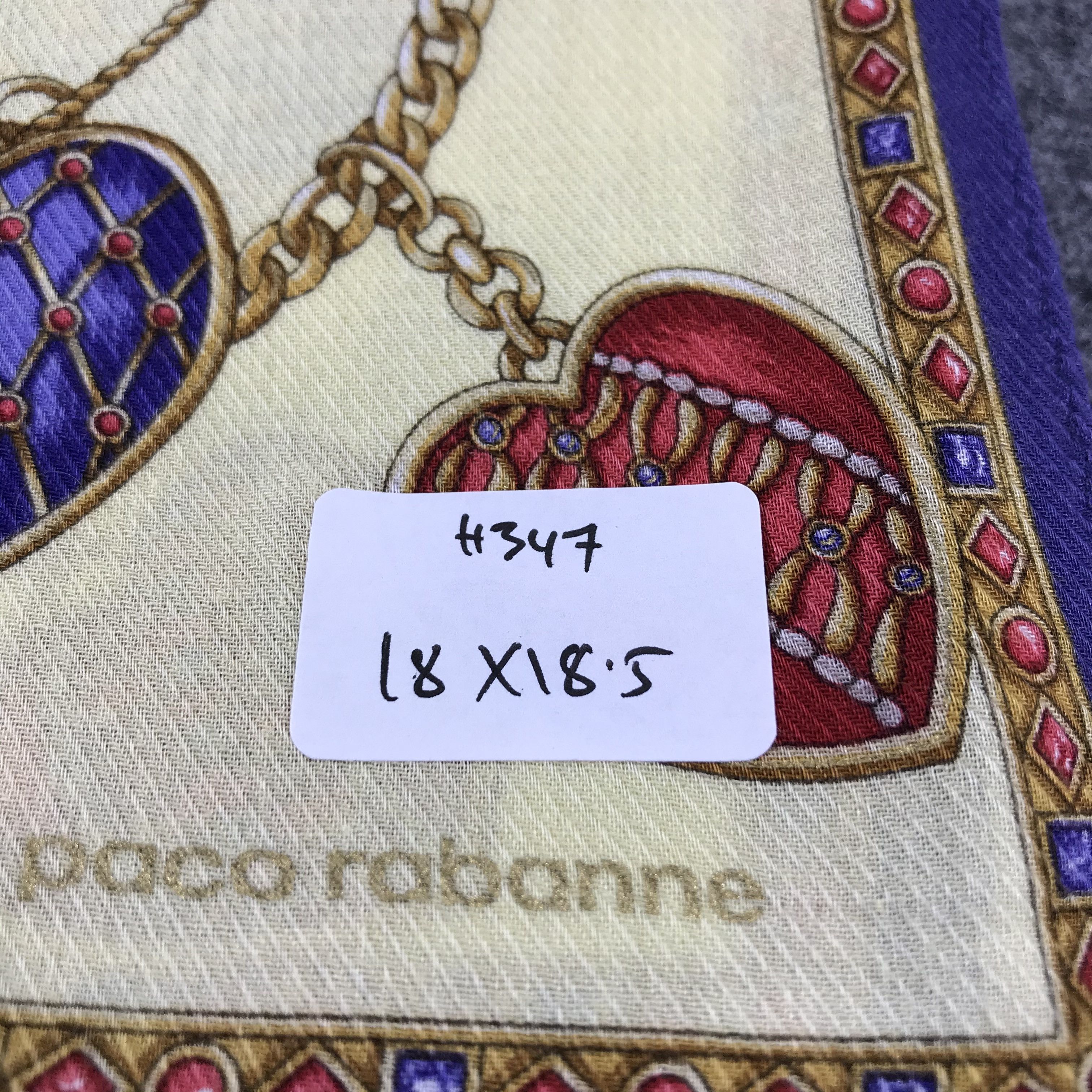 Japanese Brand Paco Rabanne Handkerchief Neckerchief Bandana H347 Size ONE SIZE - 9 Thumbnail