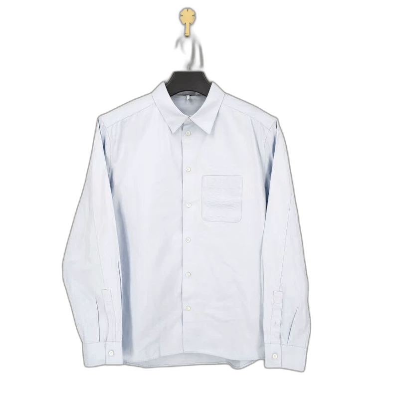 LOEWE Light Blue Logo Pocket Shirt