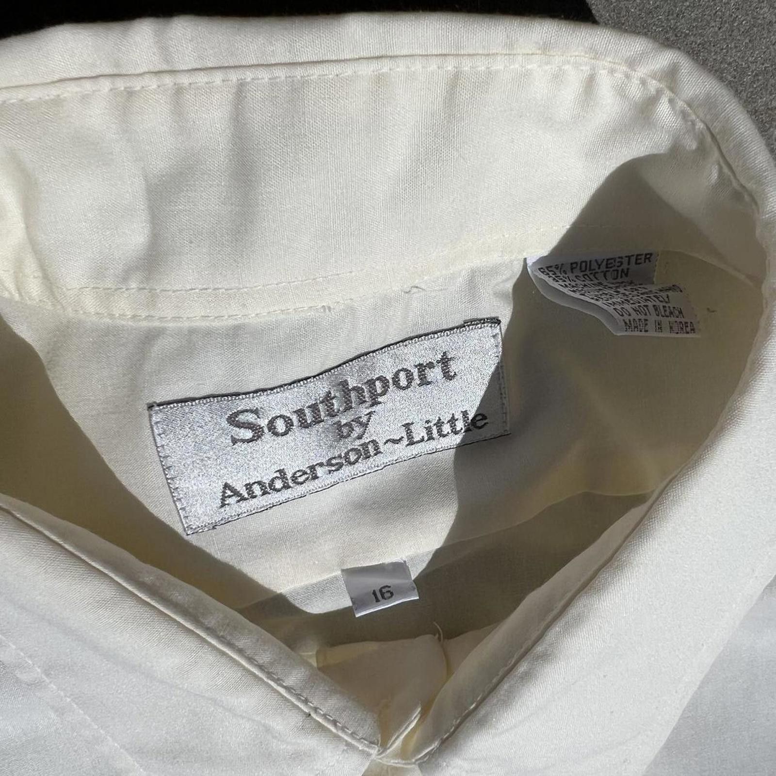 Vintage Vintage 80s Pale Yellow Short Sleeve Button Down Shirt Size US L / EU 52-54 / 3 - 3 Thumbnail