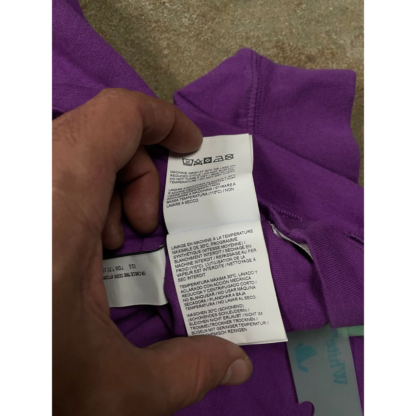 Off-White Off White Purple Jumbo Arrow Double LS Tee XL Size US XL / EU 56 / 4 - 7 Thumbnail