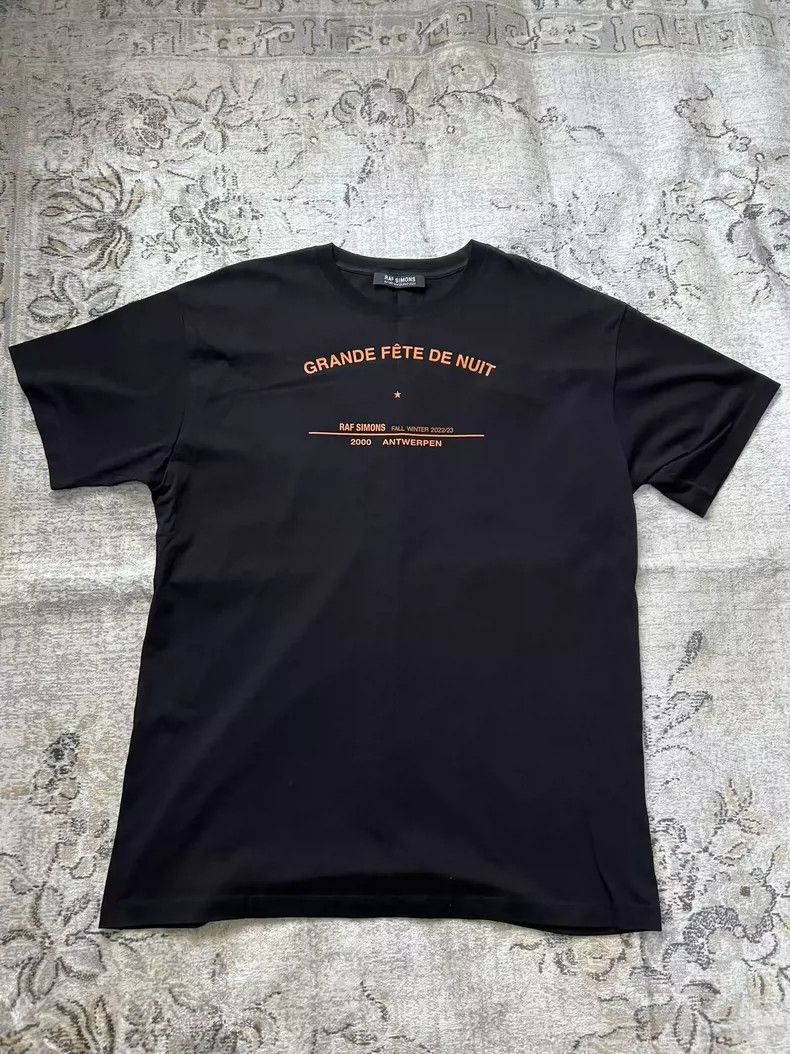 Raf Simons raf simons Barrage tour black orange short sleeves Size US L / EU 52-54 / 3 - 3 Thumbnail