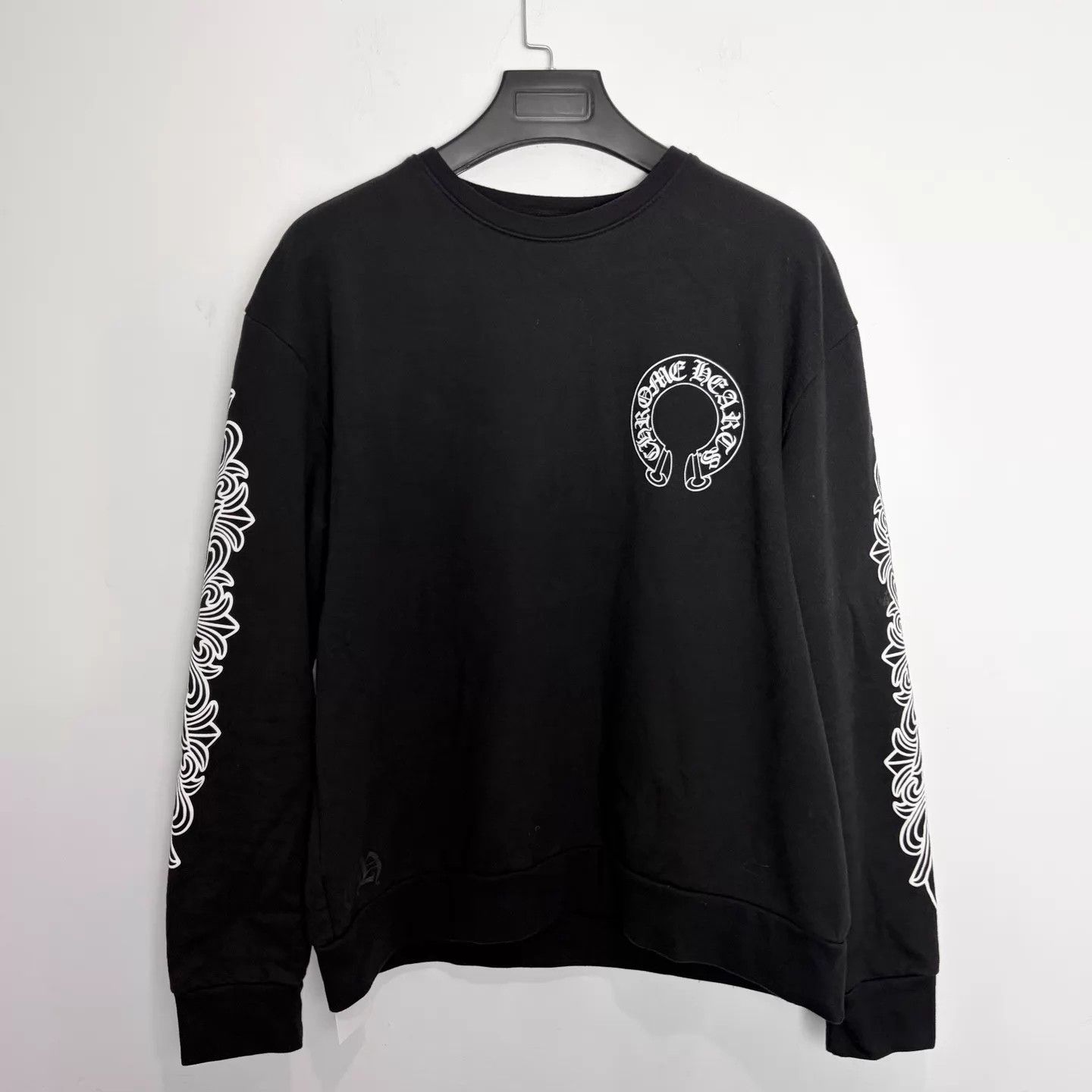 Chrome Hearts Chrome Hearts Black Horseshoe Heavyweight LS Sweatshirt M Size US M / EU 48-50 / 2 - 1 Thumbnail
