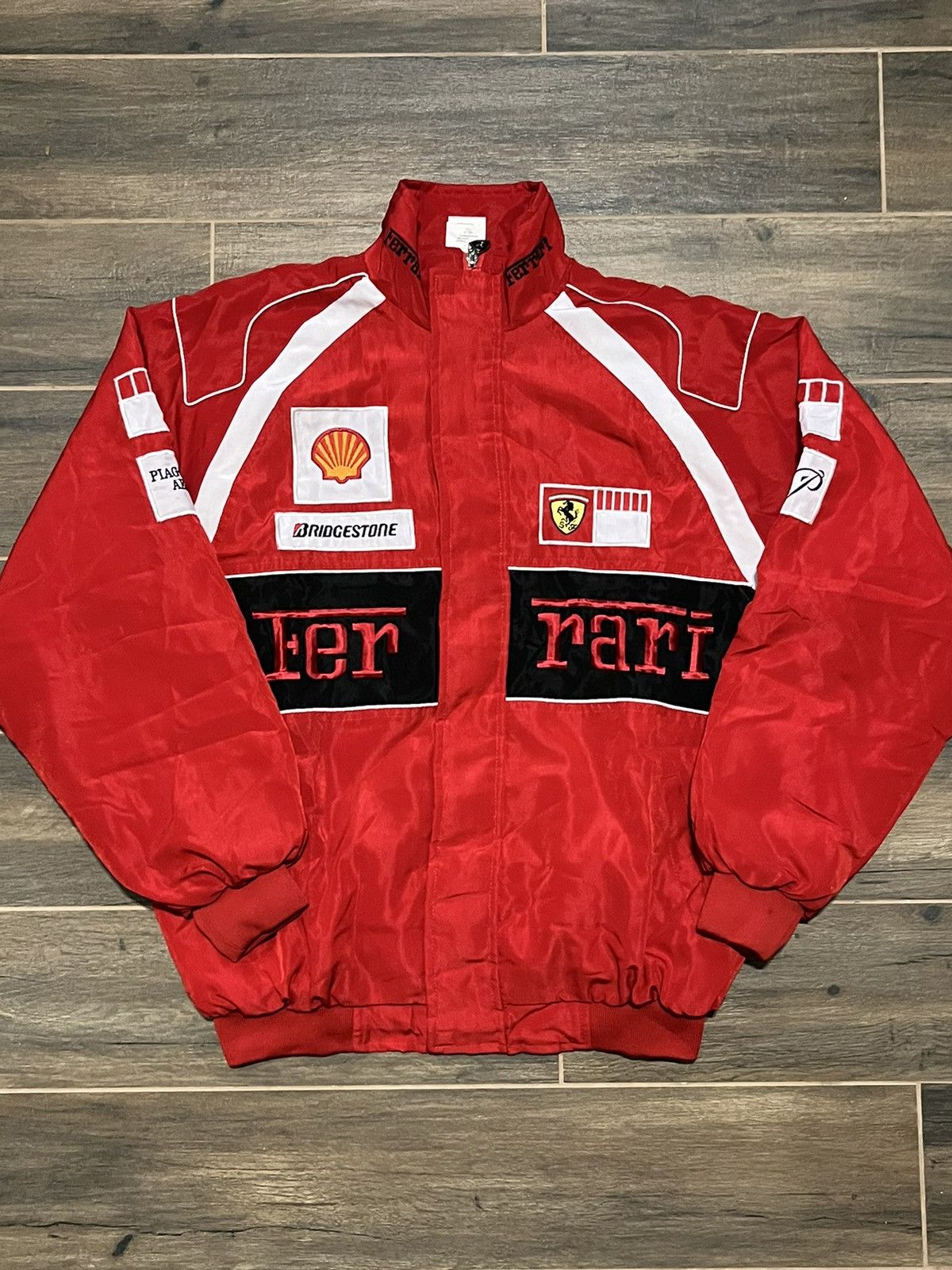 Formula 1 × Vintage Vintage Ferrari F1 Schumacher Shell Champion Racing Jacket Size US L / EU 52-54 / 3 - 1 Thumbnail