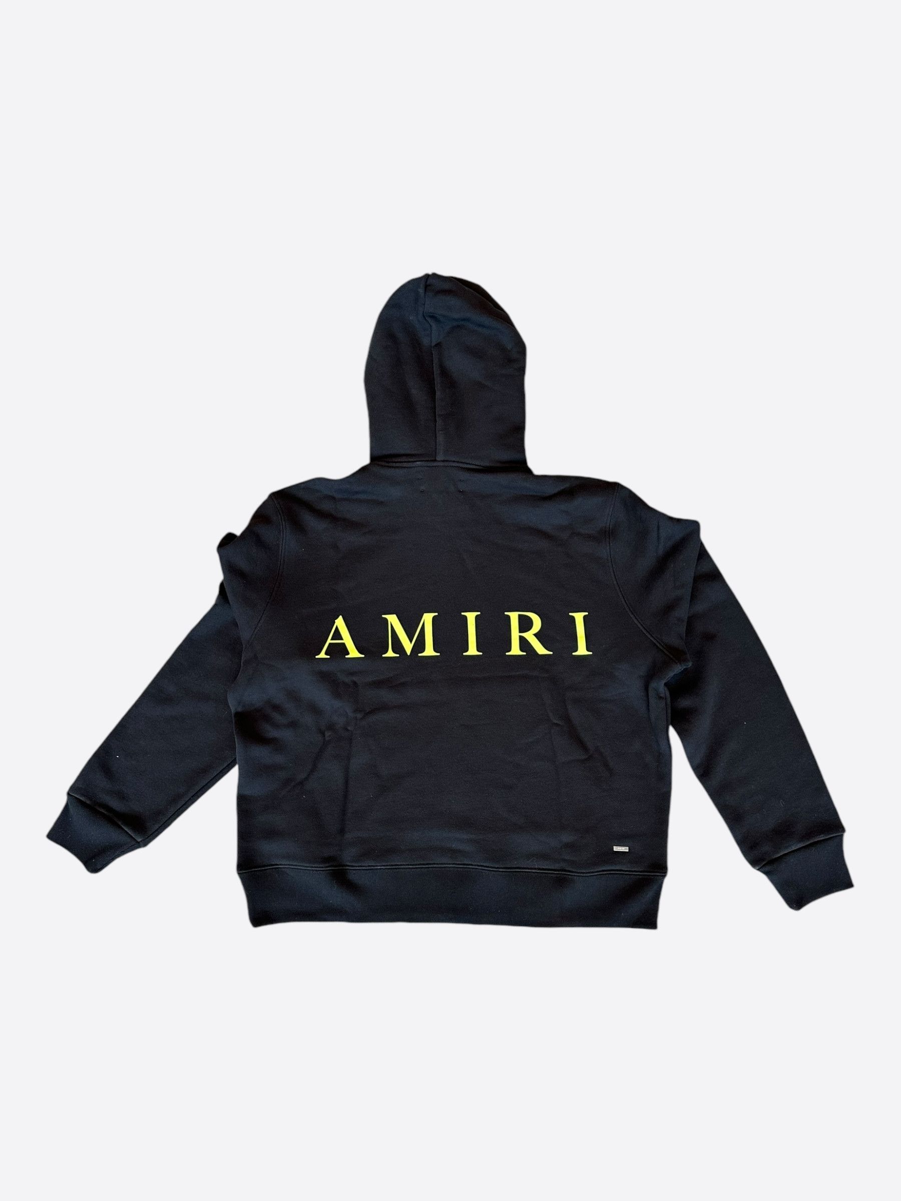 Amiri Amiri Black & Yellow MA Logo Hoodie Size US L / EU 52-54 / 3 - 2 Thumbnail