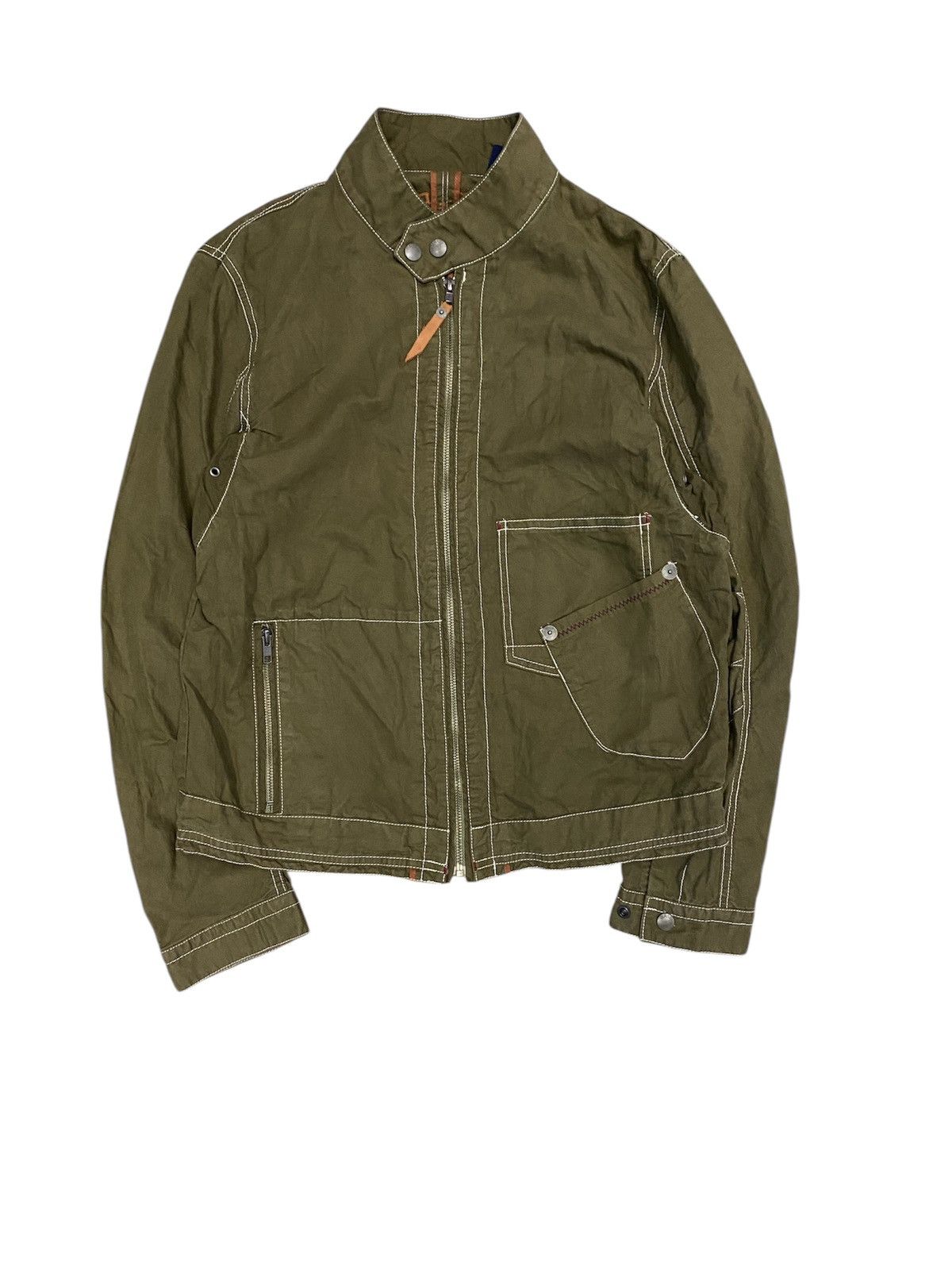 14th Addiction × Japanese Brand × KMRii 2000s Ball Japan 3 Unbalanced Pocket contra stitch Jacket Size US M / EU 48-50 / 2 - 1 Thumbnail
