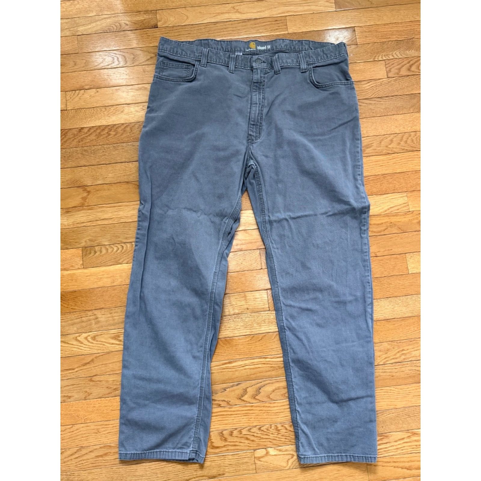 Carhartt Carhartt Pants Men 44x32 Gray Relaxed Fit Rugged Flex Rigby 5-Pocket 102517-039 Size US 38 / EU 54 - 2 Thumbnail