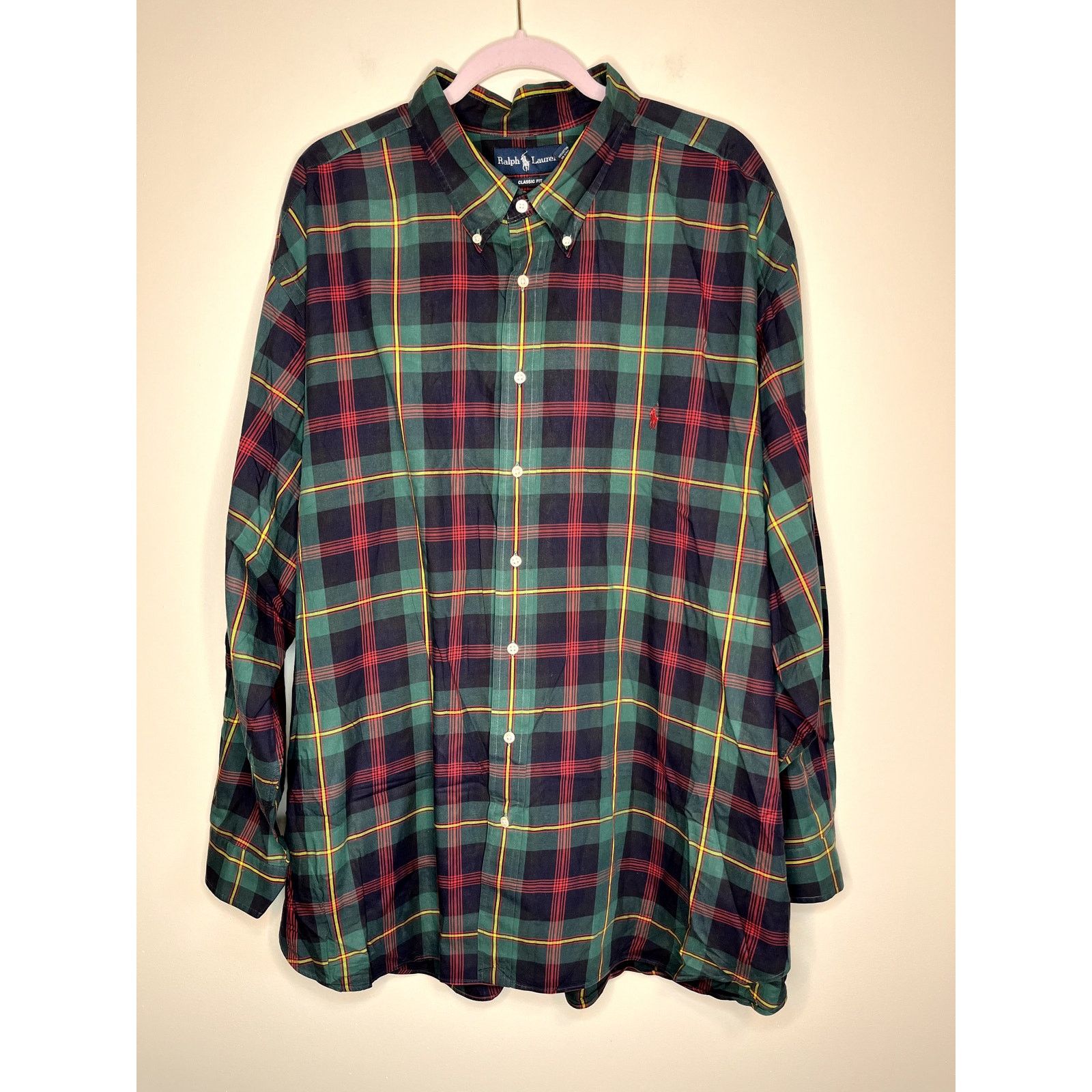 Ralph Lauren Ralph Lauren Christmas Plaid Old Money Button Up wShirt 4XB Size US XXL / EU 58 / 5 - 1 Thumbnail
