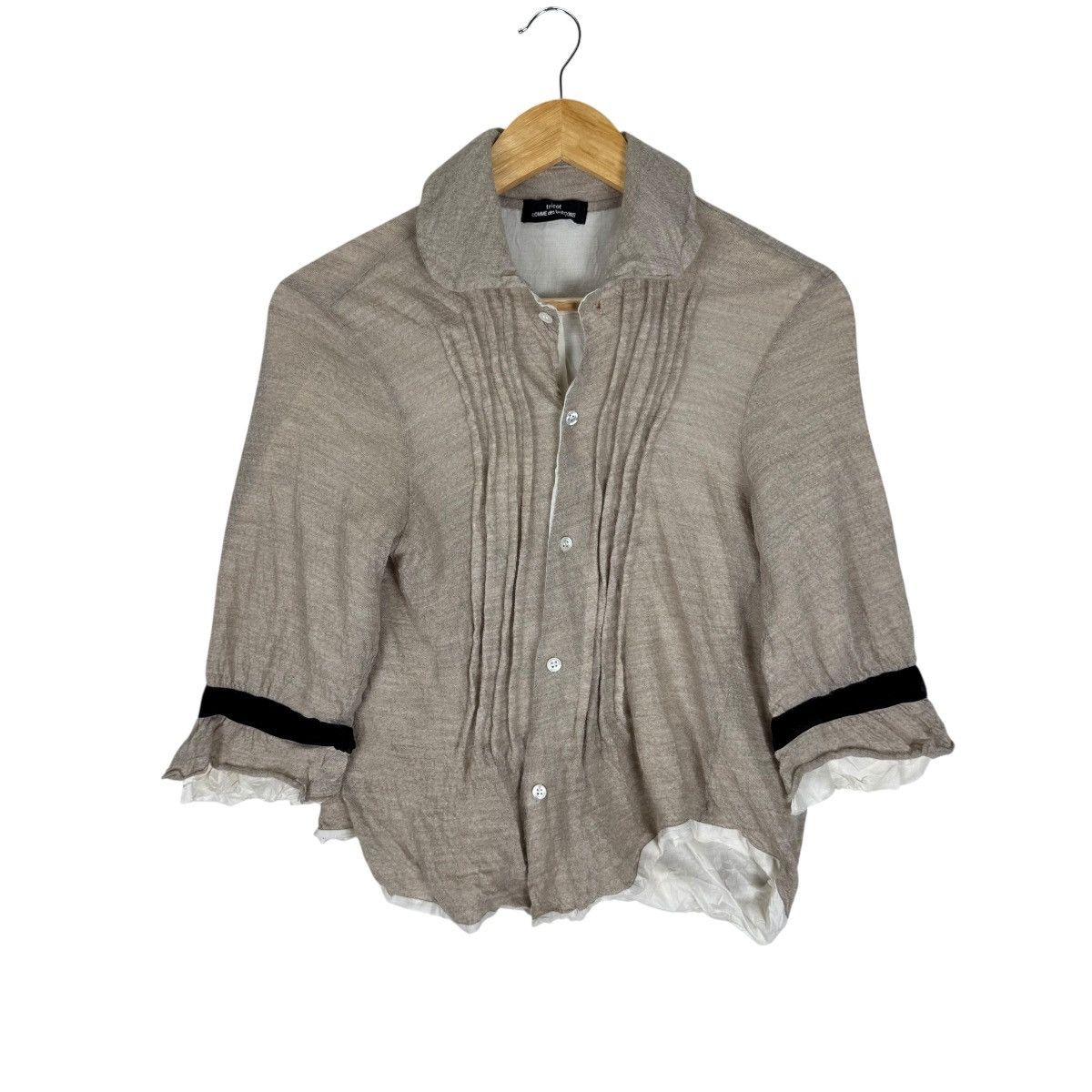 Comme des Garcons ☀️CDG TRICOT SS2007 BUTTON SHIRT Size S / US 4 / IT 40 - 5 Thumbnail