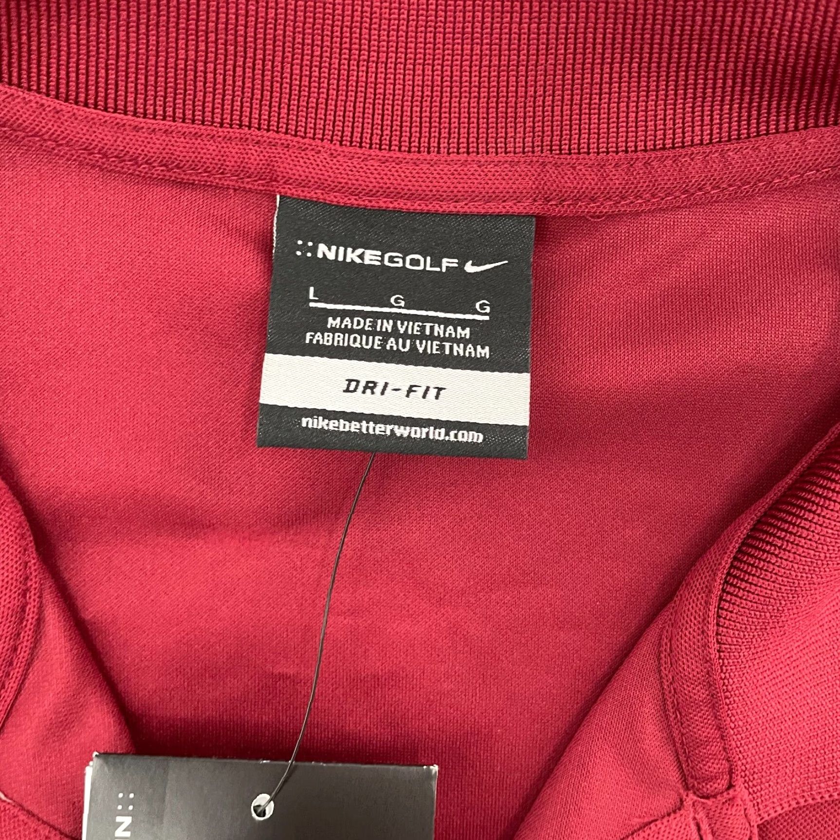 Nike Nike Golf Shirt Adult Large Red Polo Dri Fit Seminoles Sarasota Florida Mens NEW Size US L / EU 52-54 / 3 - 5 Thumbnail
