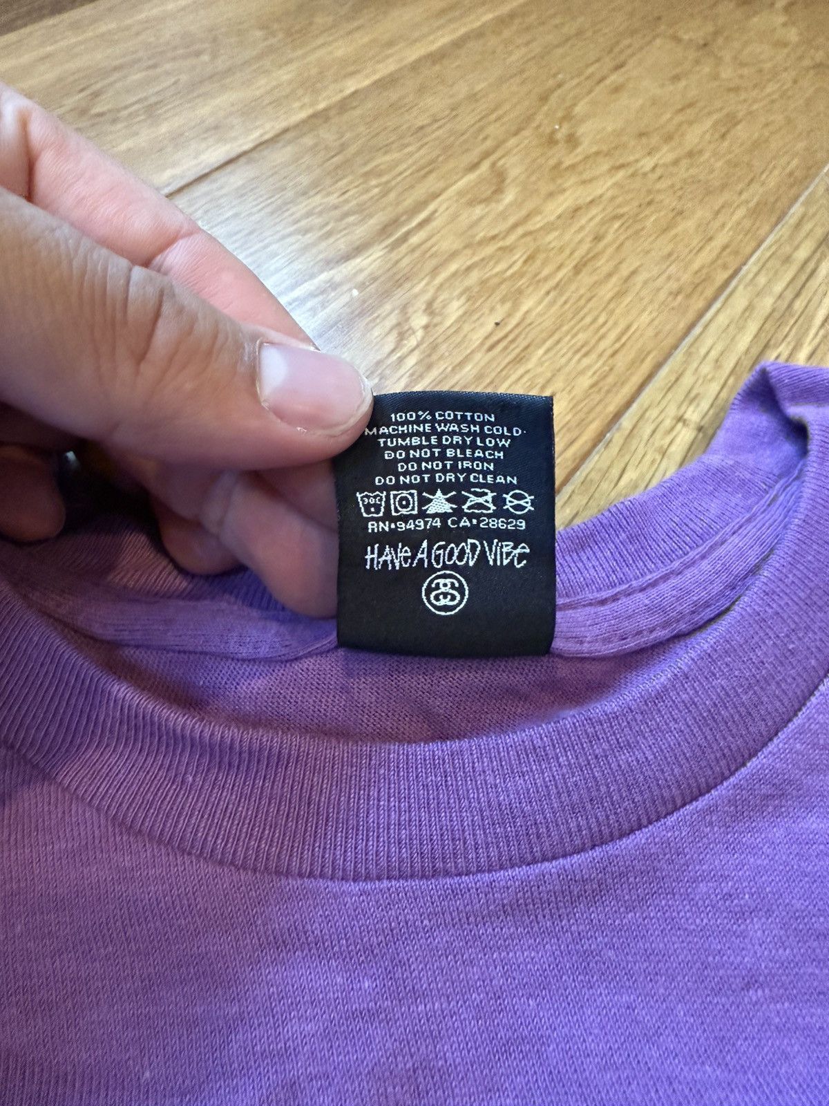 Stussy Stussy Stock Tee Purple Size US XL / EU 56 / 4 - 4 Thumbnail