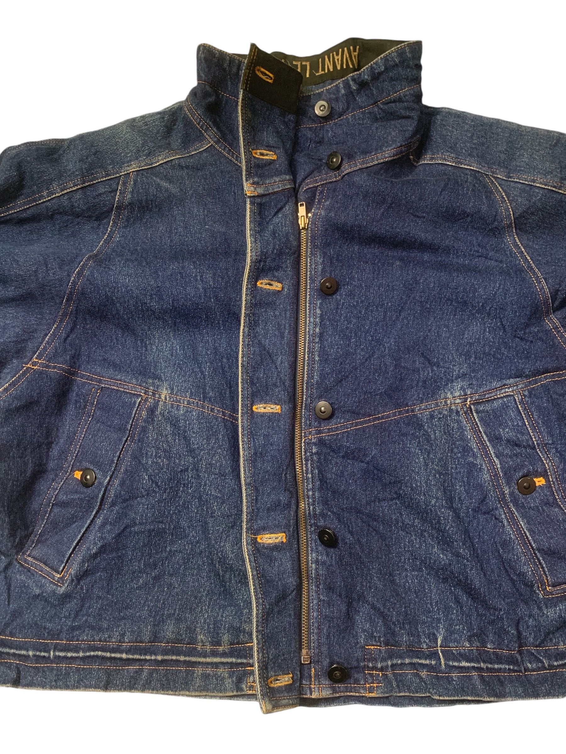 Designer Rare Design Vintage Avant Le Temps Denim Jackets Size XXL / US 16-18 / IT 52-54 - 3 Thumbnail