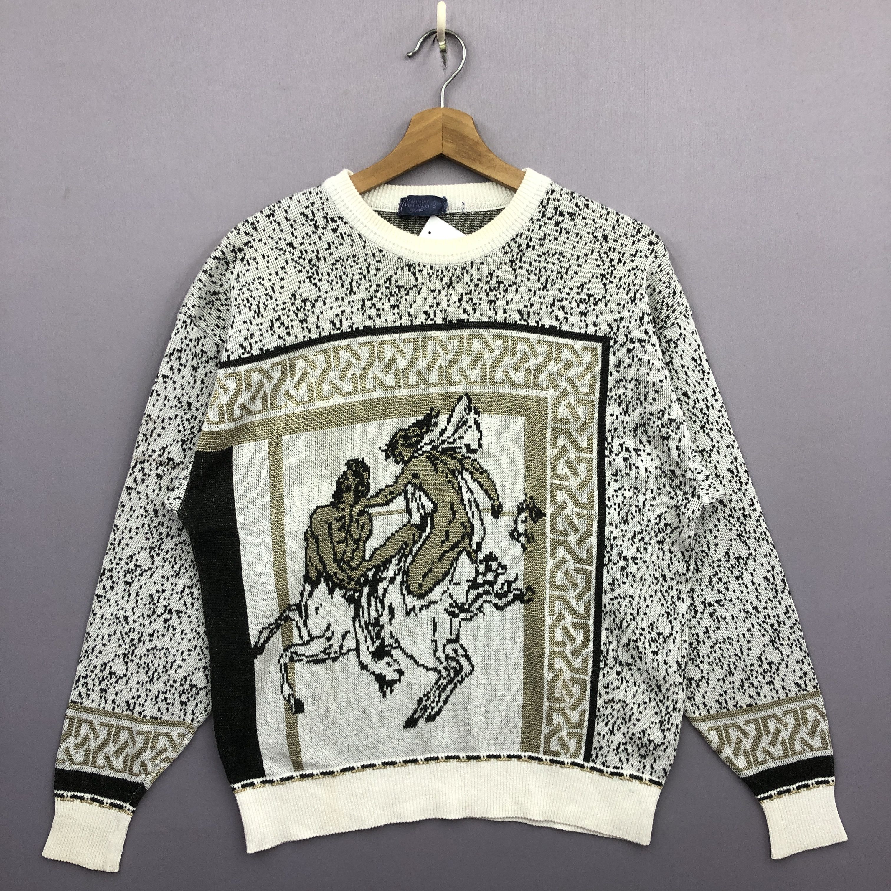Japanese Brand Vintage Mariano Rubinacci Knitwear Sweater Sweatshirt Jumper Size US M / EU 48-50 / 2 - 1 Thumbnail