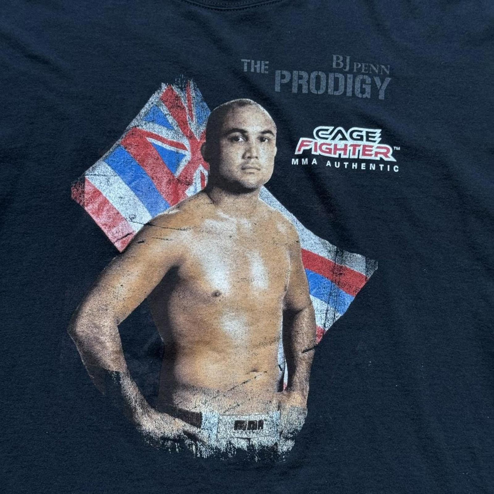 Other MMA Authentic Cage Fighter Bj Penn “The Prodigy” T-shirt Size US XL / EU 56 / 4 - 3 Thumbnail