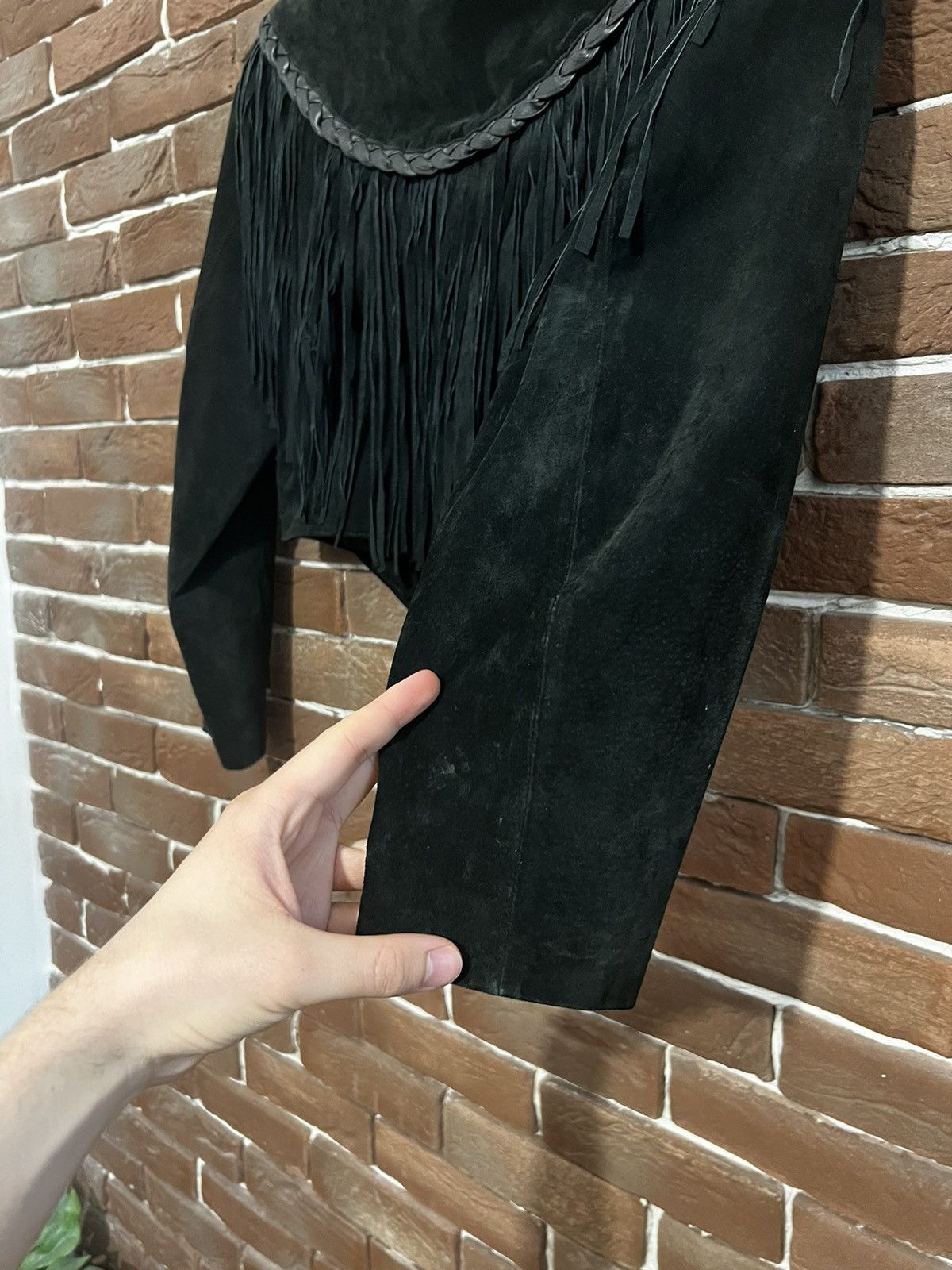 Vintage Vintage Suede Fringe Cowboy Western Leather Jacket Hype Rare Size M / US 6-8 / IT 42-44 - 8 Thumbnail