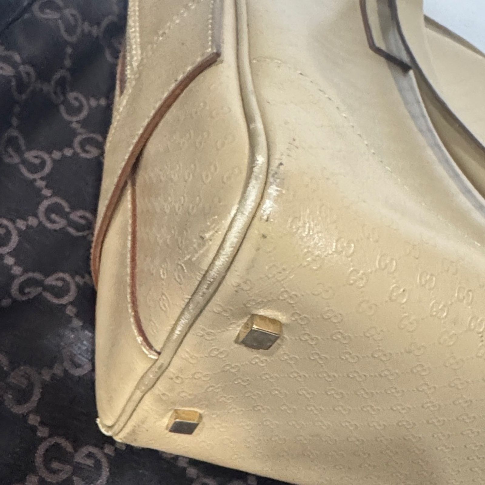 Gucci ✨ VINTAGE Gucci Micro Guccissima Leather Bowling Bag Size ONE SIZE - 8 Thumbnail