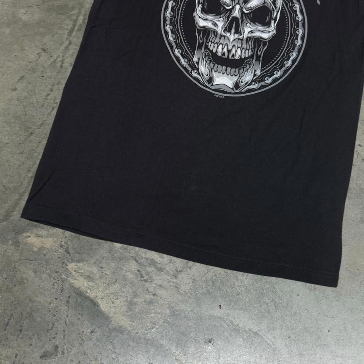 Designer Harley Davidson Men's Black and Silver Tshirt Size US M / EU 48-50 / 2 - 2 Thumbnail