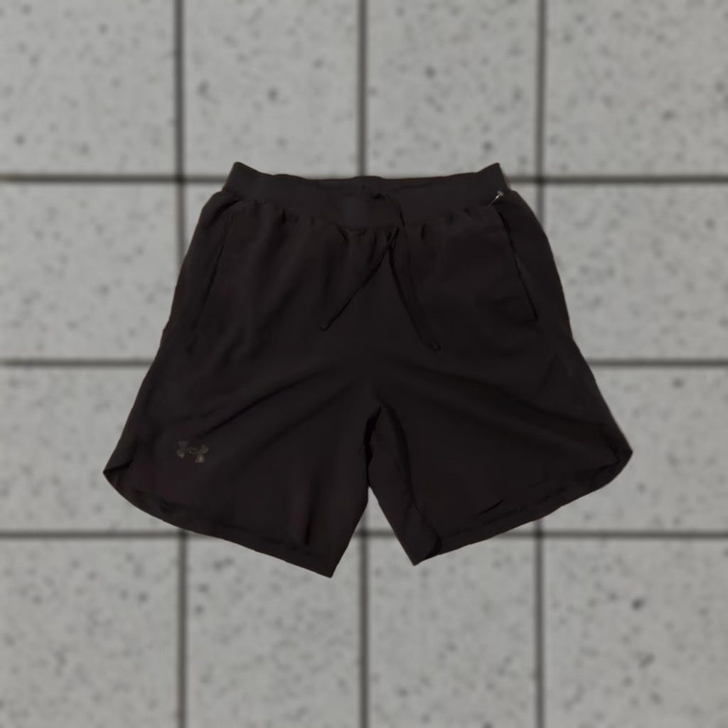 Under Armour Under armour Mens Shorts L Black Athletic Gym Workout Pockets Sport Activewear Summer Spring Regular Size Size US 33 - 1 Thumbnail