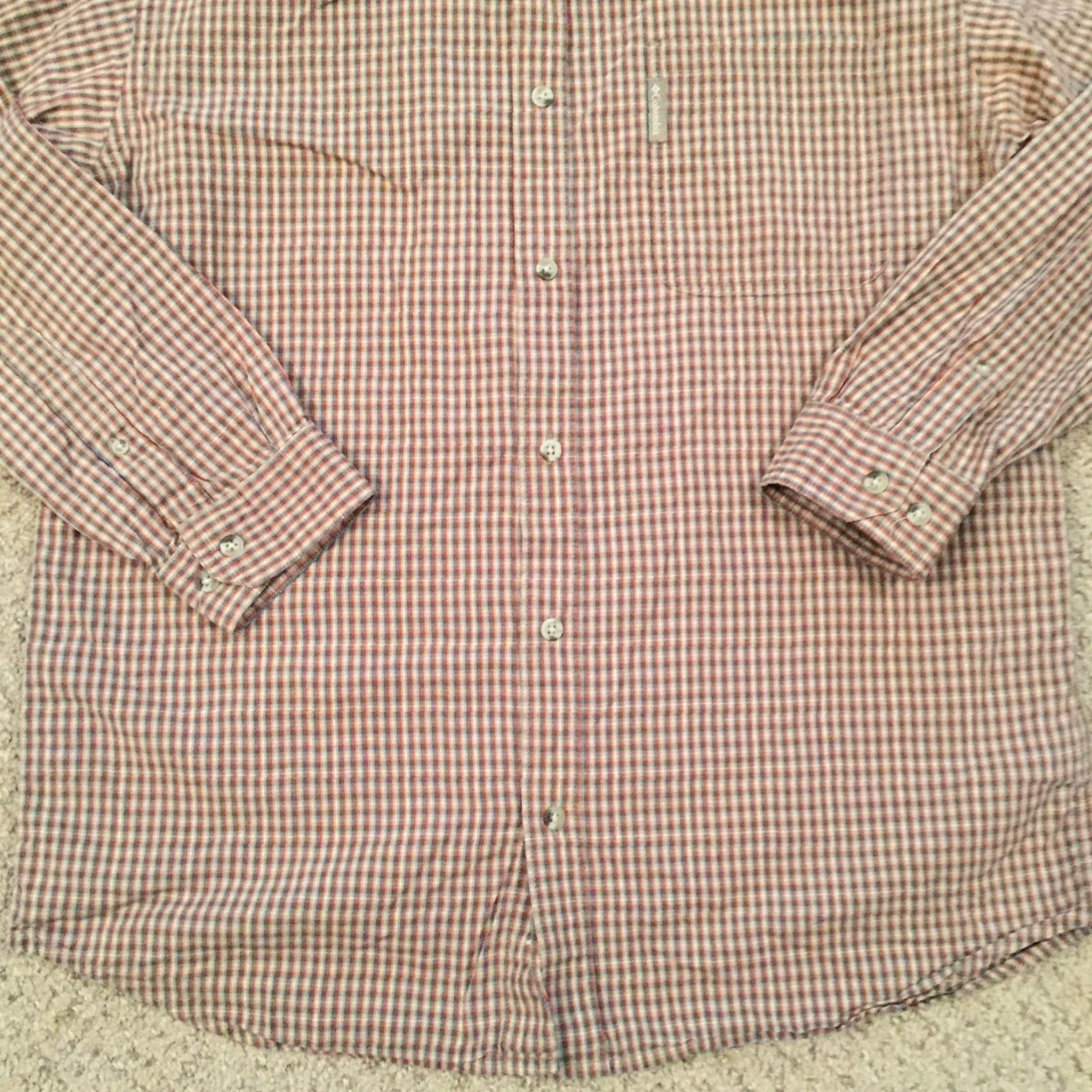 Vintage Columbia Shirt Mens Large Beige Plaid Long Sleeve Button-Down Outdoor Casual Size US L / EU 52-54 / 3 - 4 Thumbnail