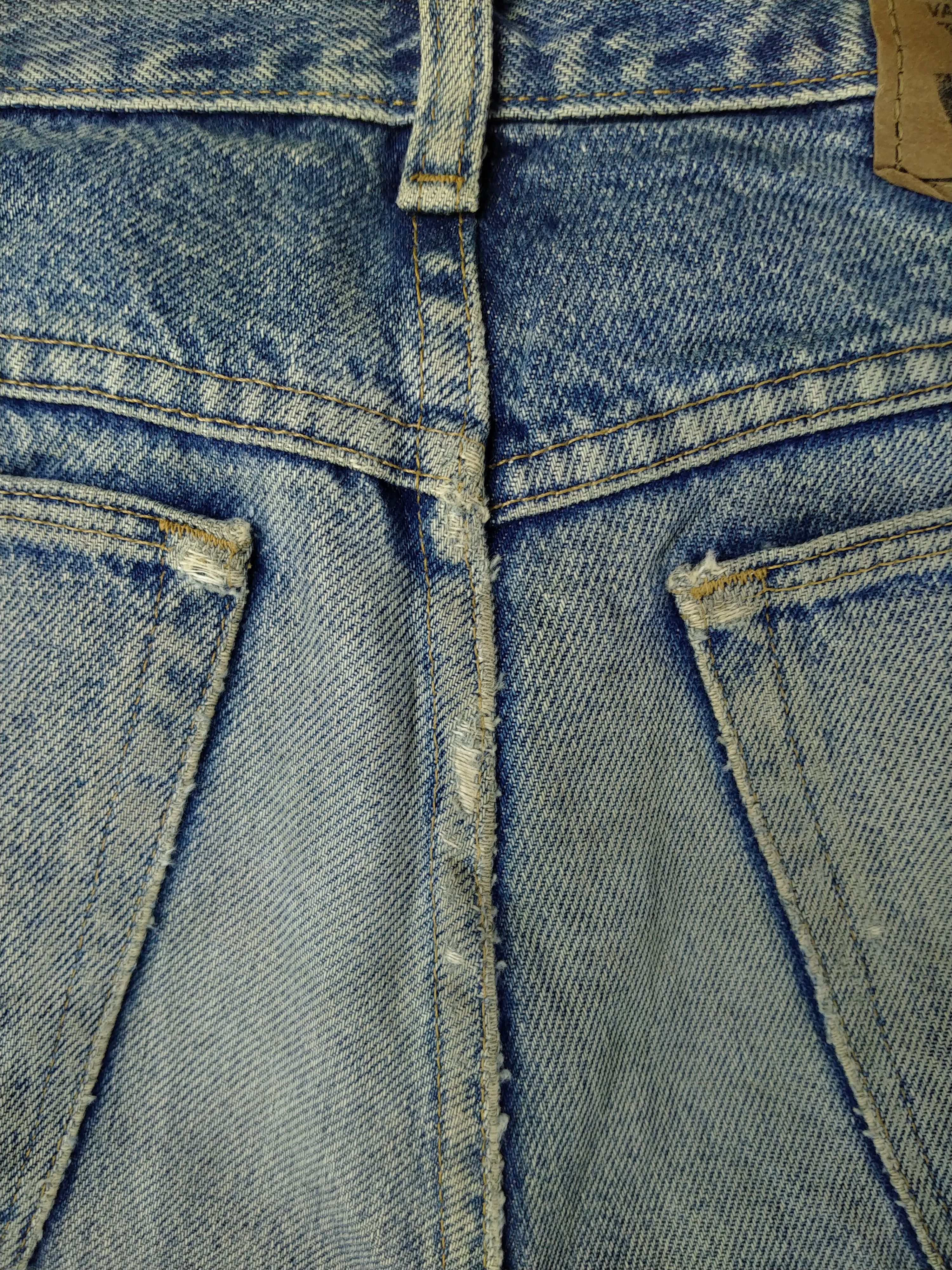 Wrangler Dirty Blue Wrangler Distressed Denim 34x28 -JN472 Size US 34 / EU 50 - 9 Thumbnail