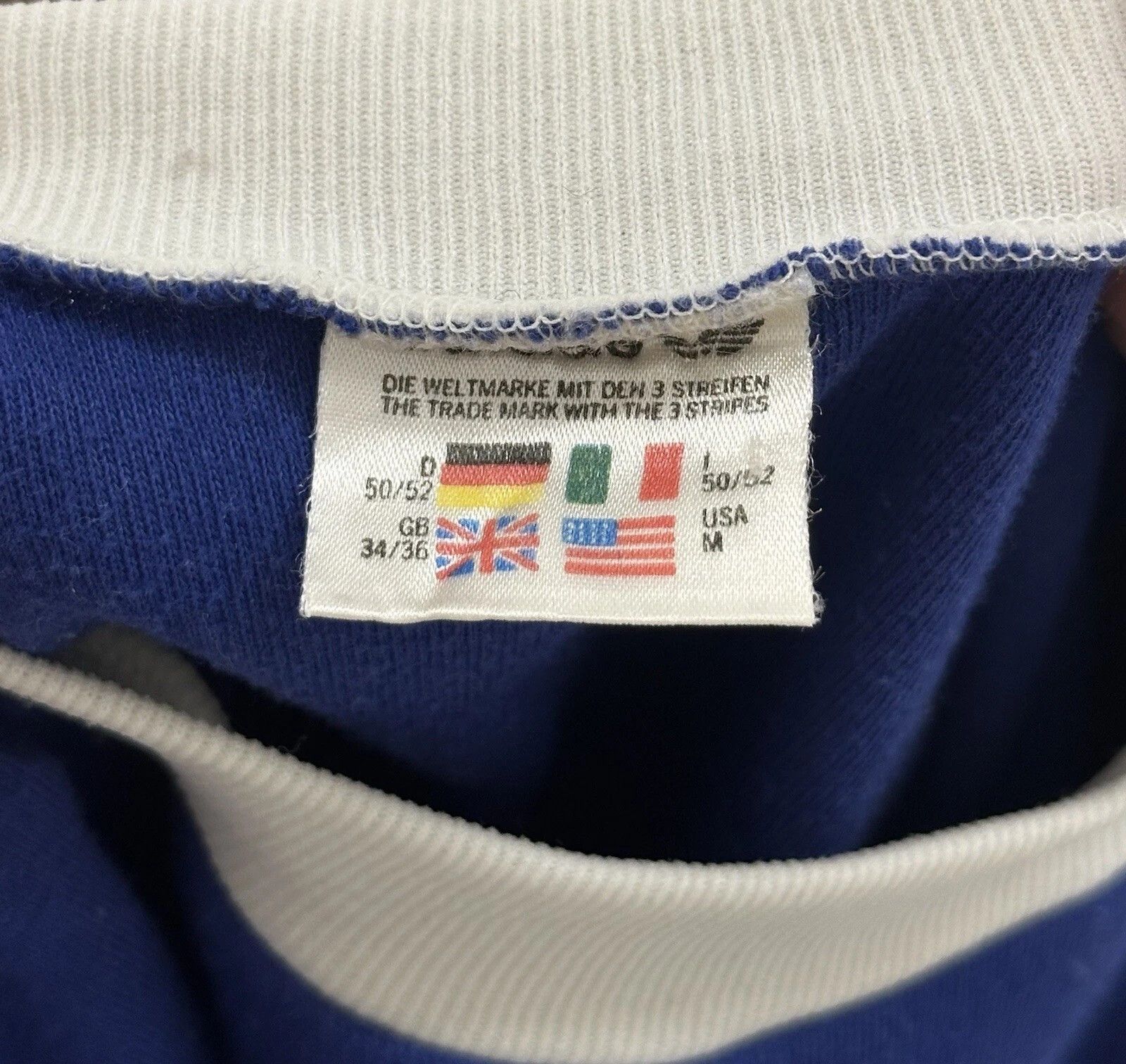 Adidas Vintage 1980s Adidas Hodr Shirt Tee Slim Fit made in Ireland Size US M / EU 48-50 / 2 - 9 Thumbnail
