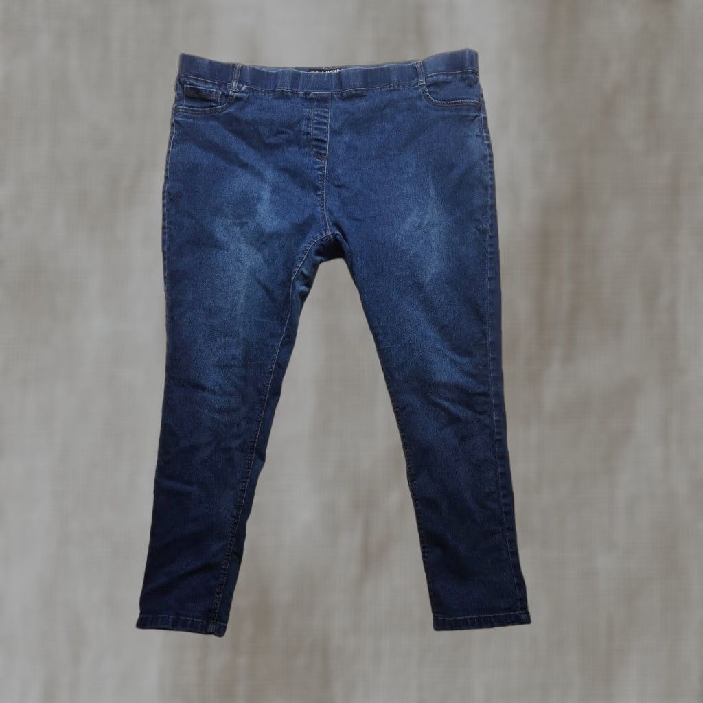 Vintage Simply Be Blue Skinny Jeggings Jeans Pants Women's Plus Size 30L Size 30" / US 8 / IT 44 - 1 Thumbnail