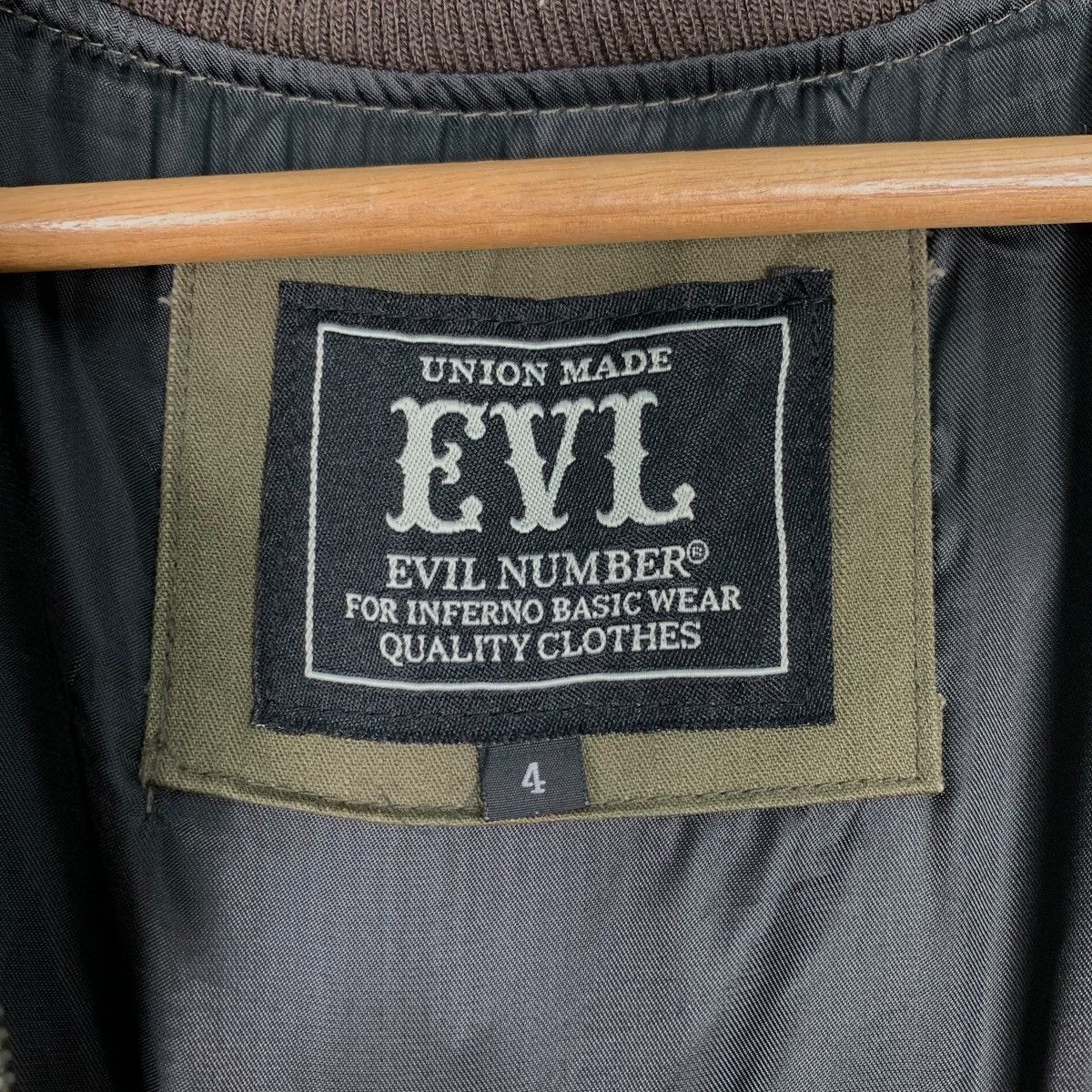 Japanese Brand EVIL NUMBER Embroidey Big Logo Barn Jacket #0481-C22 Size US M / EU 48-50 / 2 - 17 Thumbnail