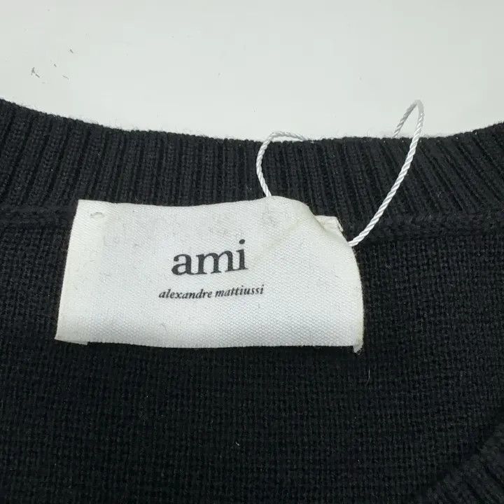 AMI AMIPARIS Black Heart Sweater for Men -2507 Size US L / EU 52-54 / 3 - 2 Thumbnail