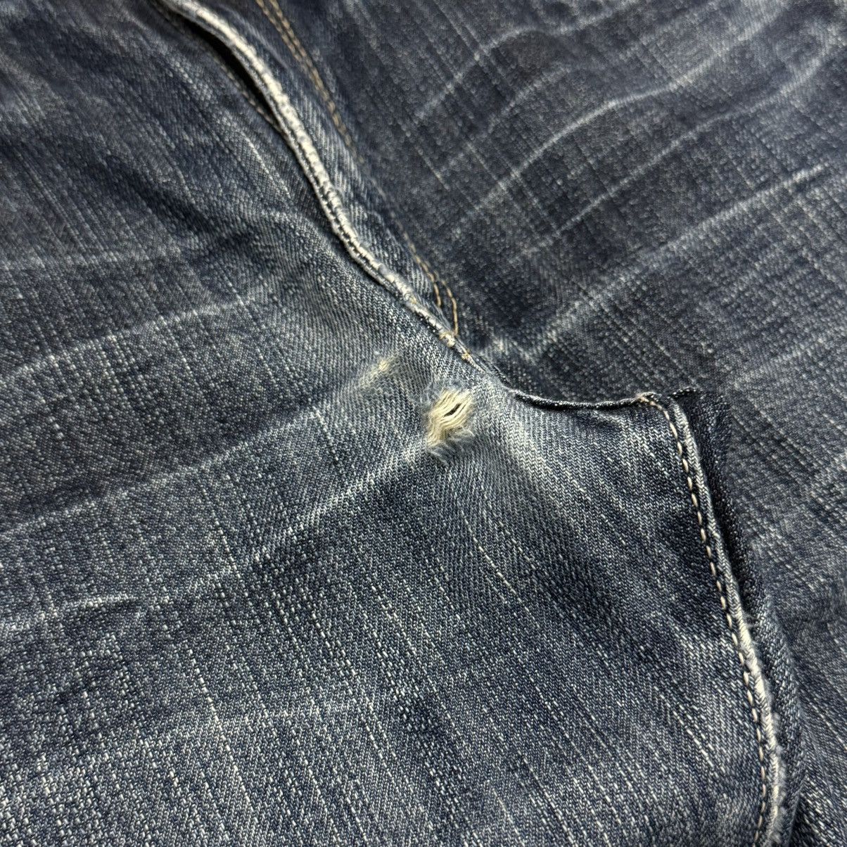 Levi's Levis 505 Selvedge Slim Straight Distressed Denim Pants Size US 28 / EU 44 - 10 Thumbnail