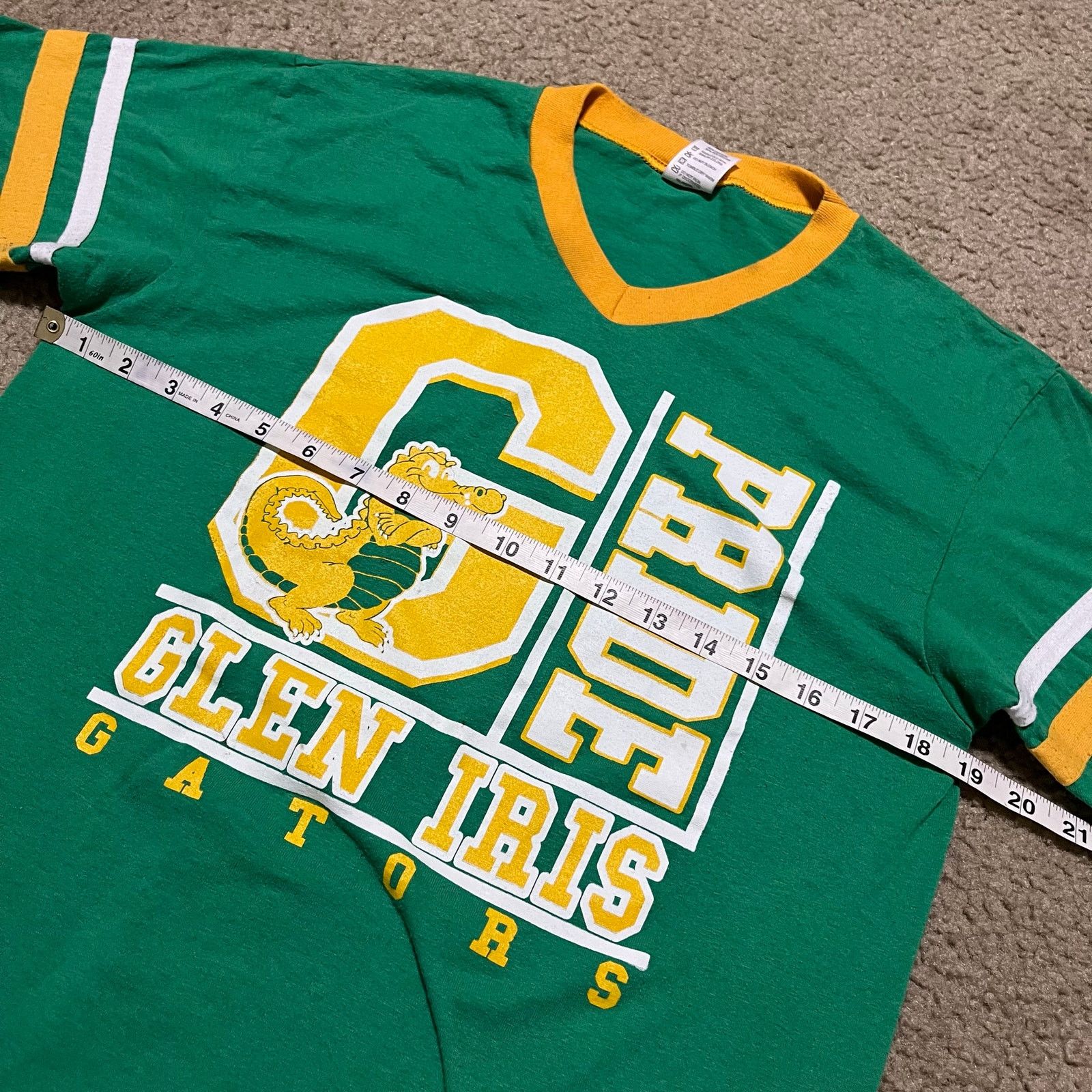Augusta Sportswear 2000s Glen Iris Gators Graphic Jersey Shirt Green/Yellow Size US M / EU 48-50 / 2 - 6 Thumbnail