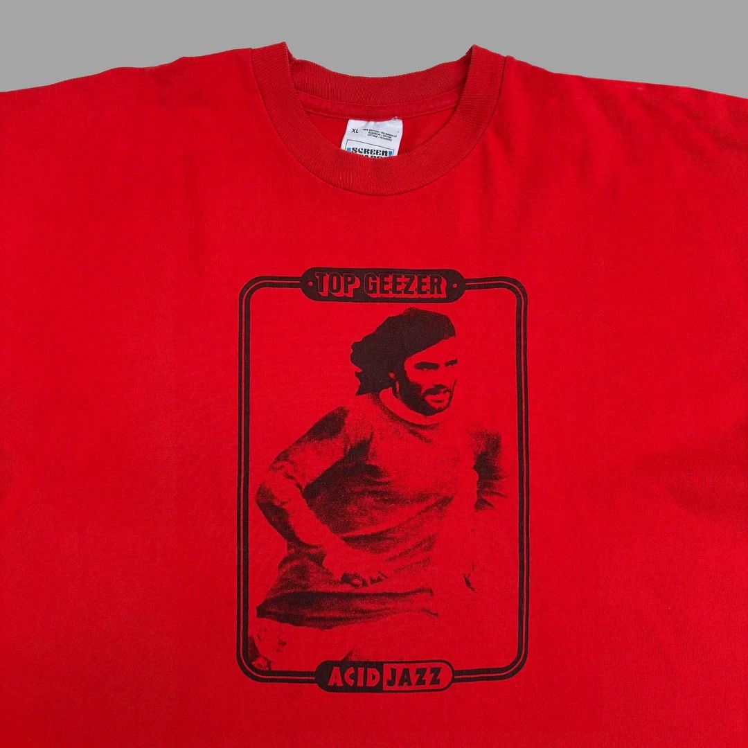 Vintage Acid Jazz Records 1990 90s Vintage Top Geezers Rare T-Shirt Size US XL / EU 56 / 4 - 3 Thumbnail