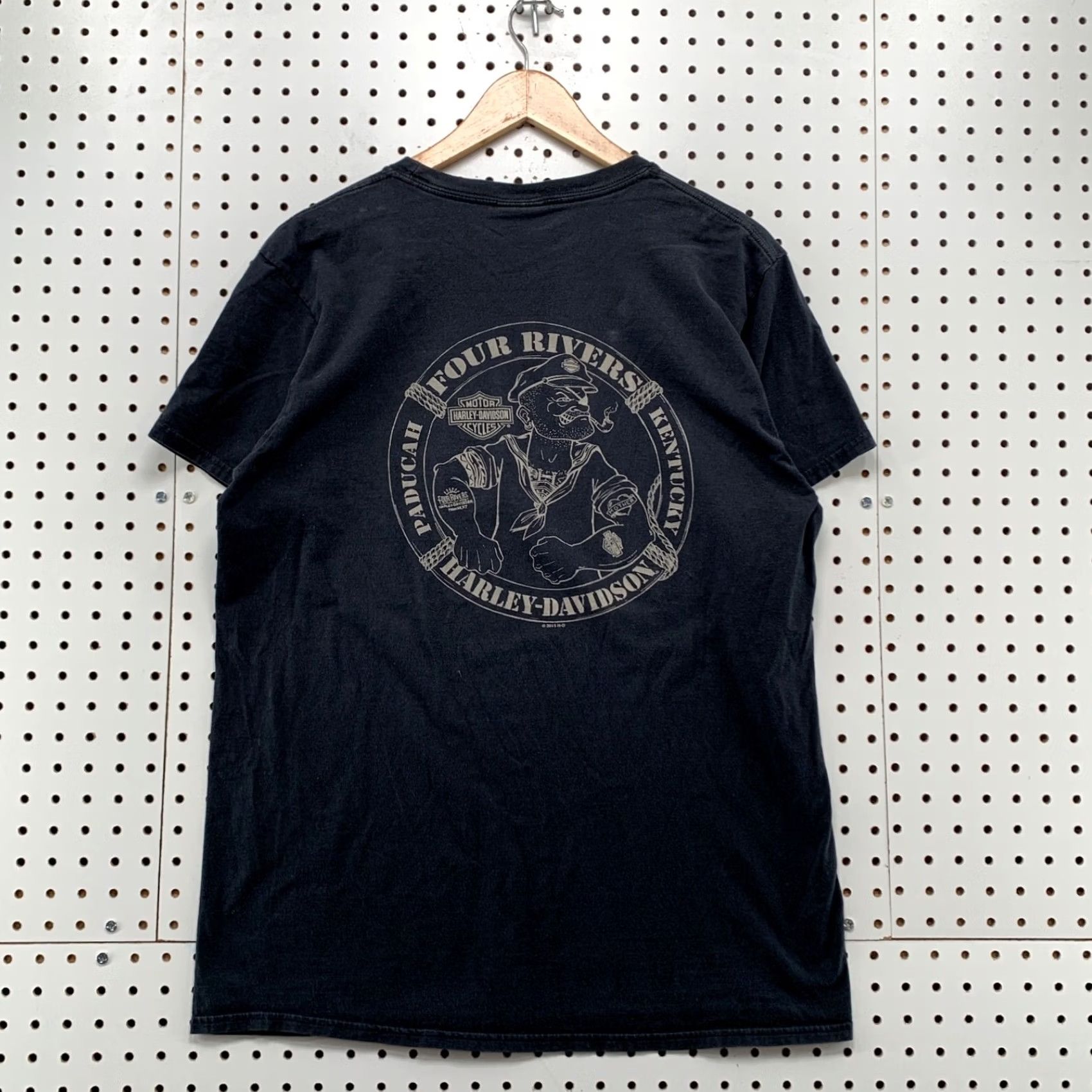 Harley Davidson Harley Davidson Skeleton Shirt Mens Large Black Four Rivers Kentucky 21x28 Size US L / EU 52-54 / 3 - 2 Thumbnail