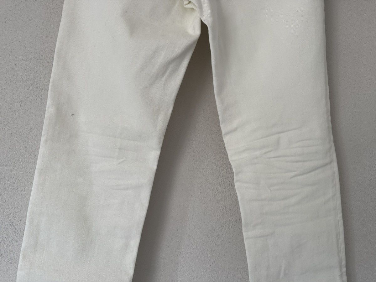 Balenciaga White Denim Jeans with Raw Hem Detail Size US 34 / EU 50 - 10 Thumbnail
