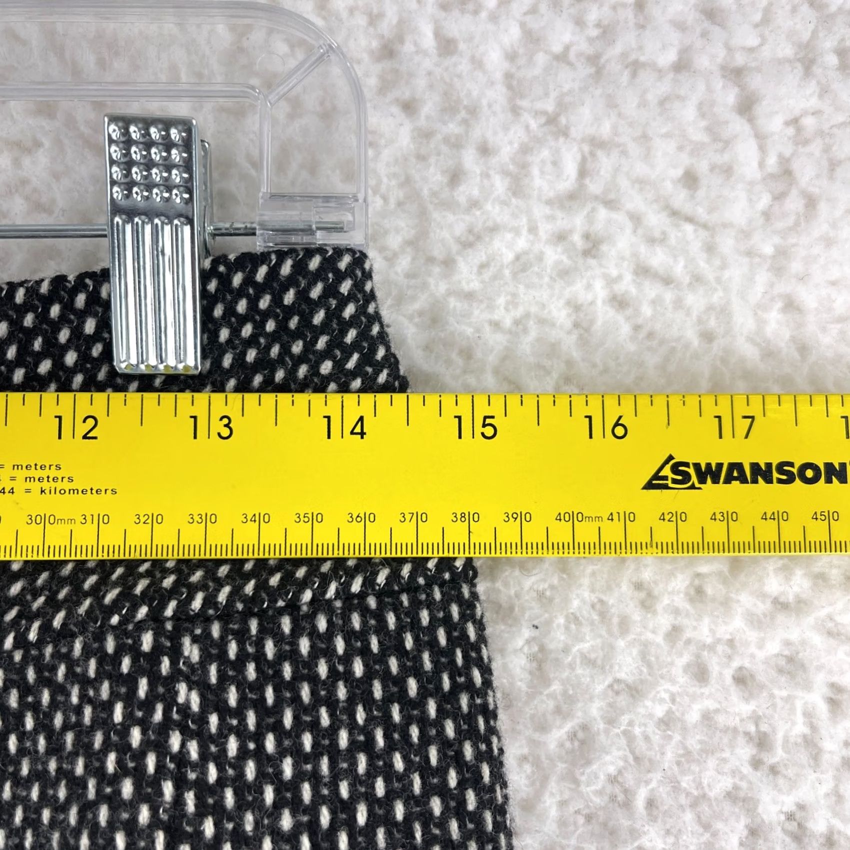 Ann Taylor Ann Taylor LOFT A Line Skirt Womens Size 2 Black Wool Blend Tweed Lined Vintage Size 26" / US 2 / IT 38 - 4 Thumbnail