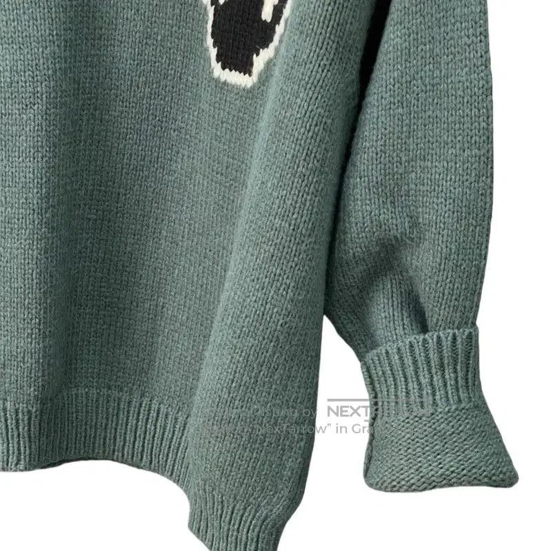Off-White Off-White Green Wool Long Sleeve Pullover Sweater . Size US S / EU 44-46 / 1 - 4 Thumbnail
