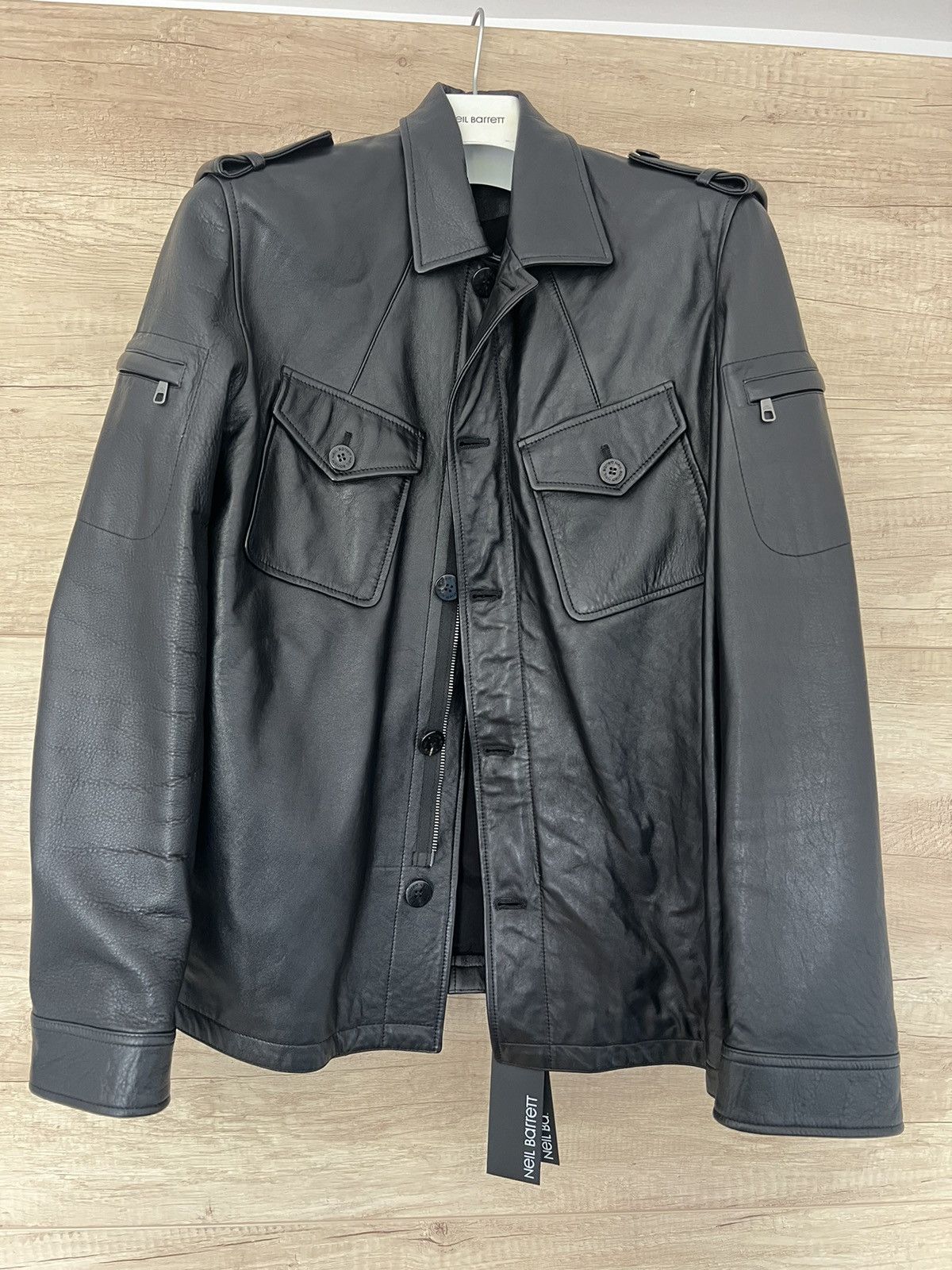 Neil Barrett Leather Jacket size L Size US L / EU 52-54 / 3 - 1 Thumbnail