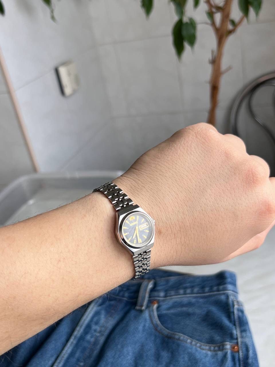 Japanese Brand × Orient × Vintage Vintage Orient Watch Automatic Japan Made 1980’s Calendar Size ONE SIZE - 5 Thumbnail
