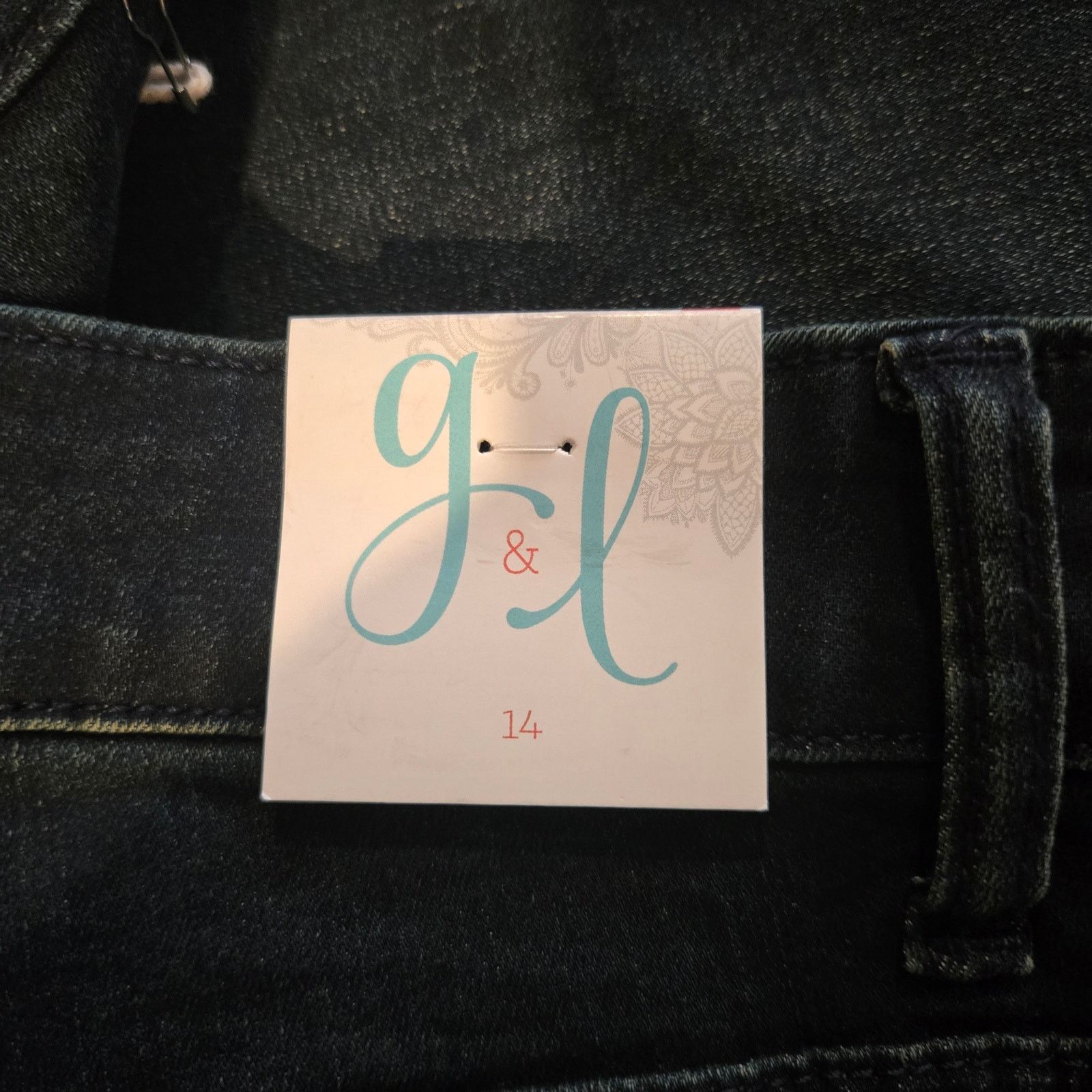 Other NWT Grace & Lace dark wash Straight leg jean sz 14 Size 36" / US 14 / IT 50 - 4 Thumbnail