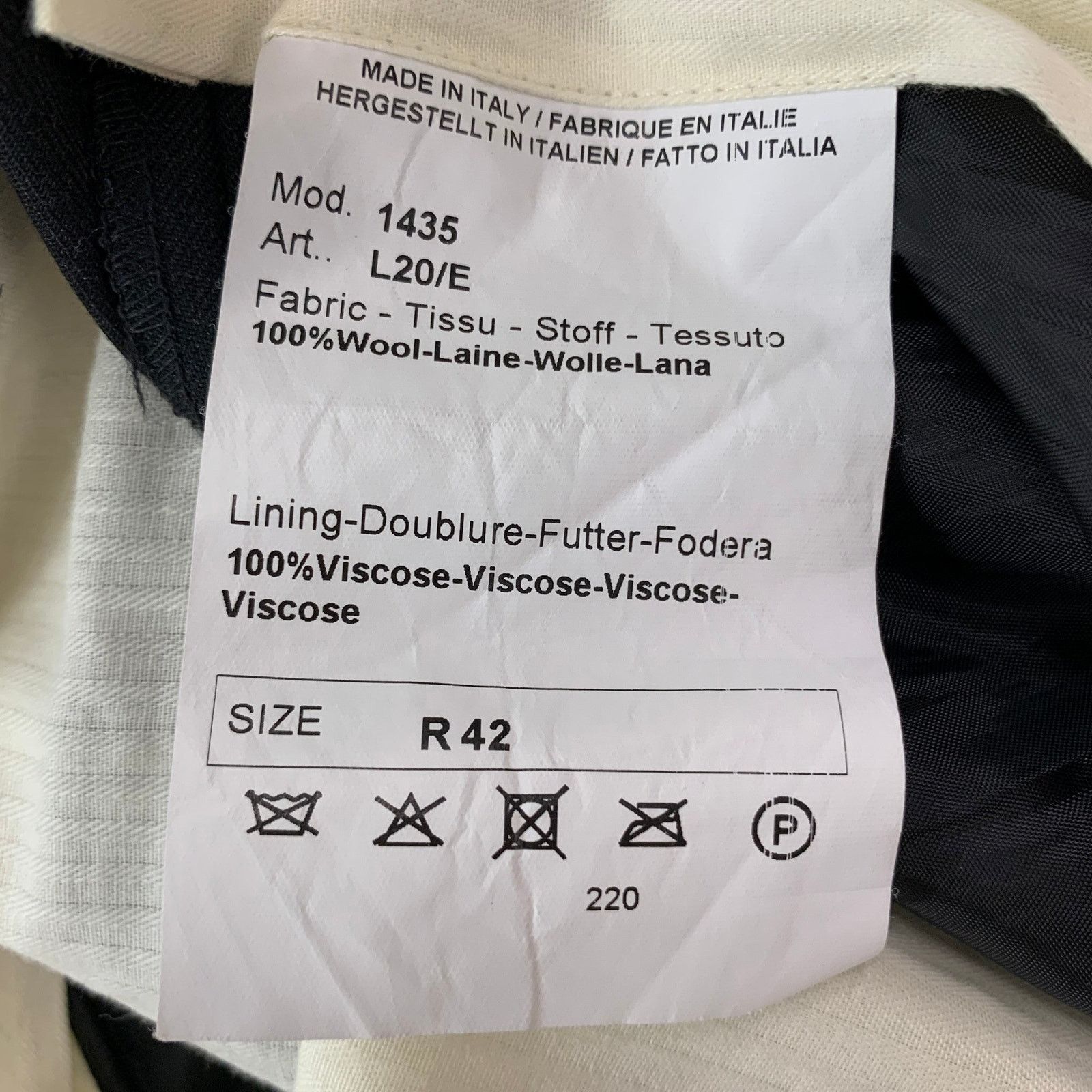 Paul Smith PAUL SMITH Size 42 Black Wool Notch Lapel Suit Size 42R - 12 Thumbnail