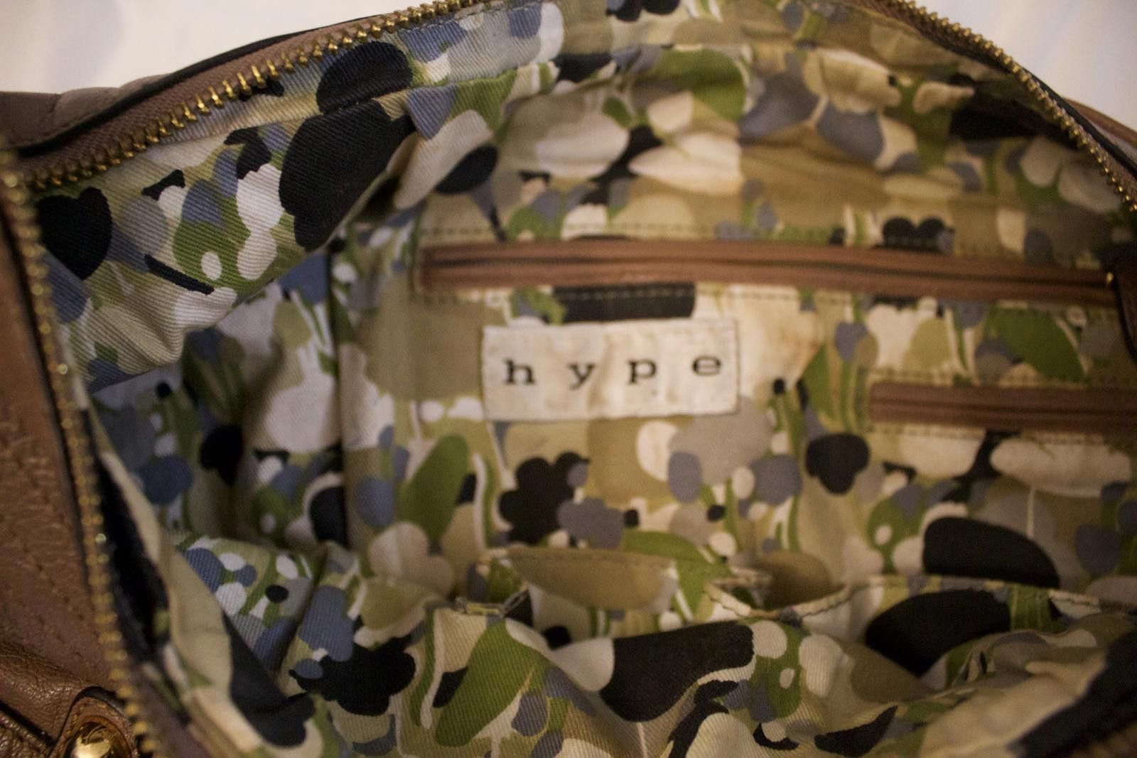Other Hype Stylish Brown Handbag with Gold Accents Size ONE SIZE - 2 Thumbnail