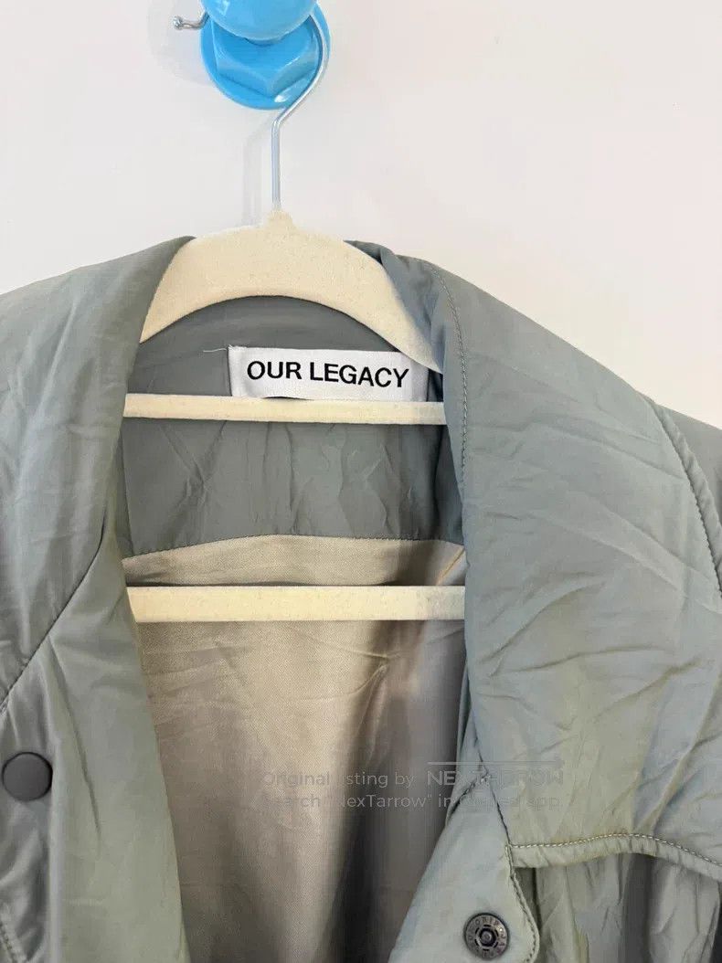 Our Legacy Our Legacy Pleated Minimalist Casual Coat - Olive with Thi Size US M / EU 48-50 / 2 - 3 Thumbnail