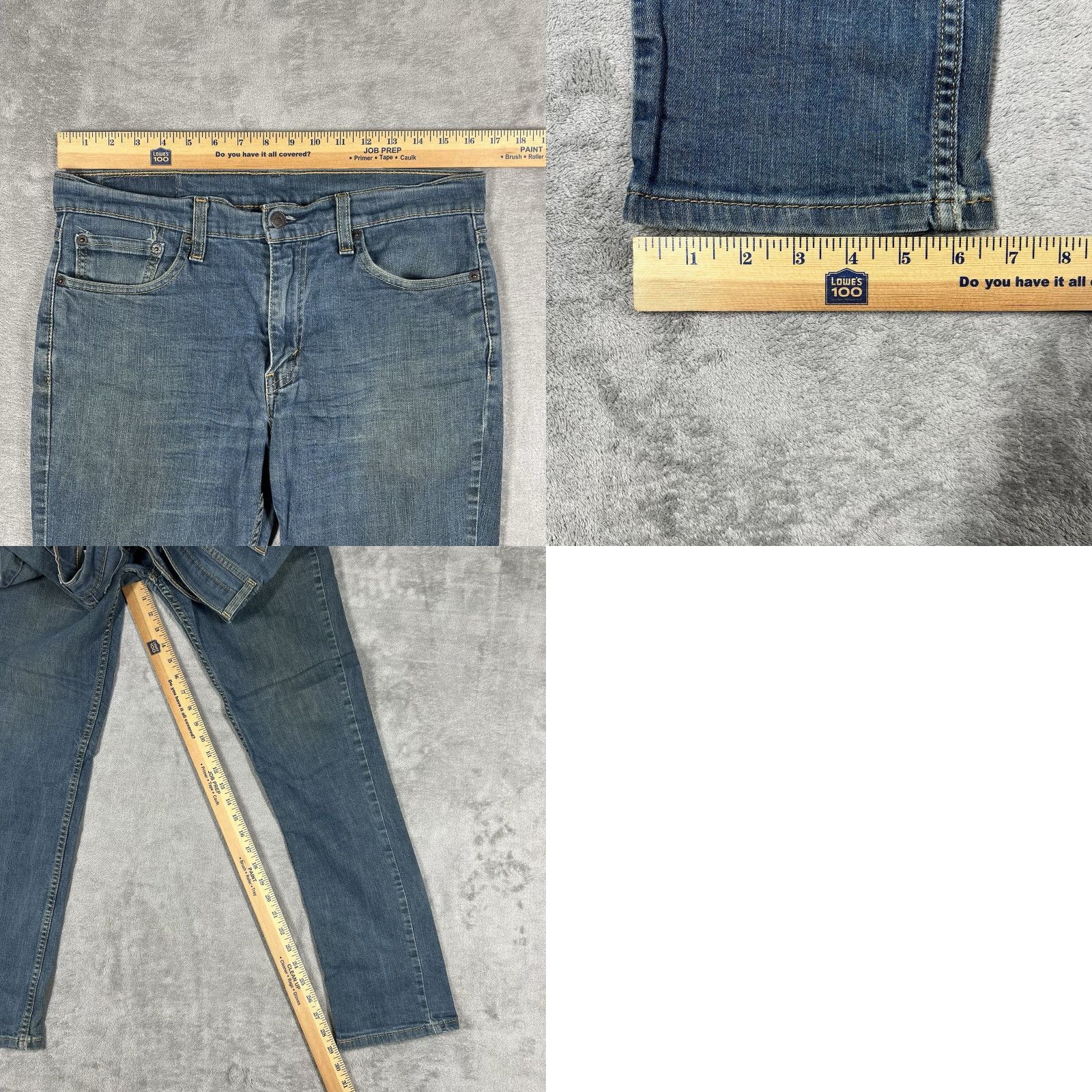 Levi's Levi's 511 Jeans Skinny Men 33x32 Blue Medium Wash Stretch Denim 5-Pocket Zip Closure Size US 33 - 9 Thumbnail