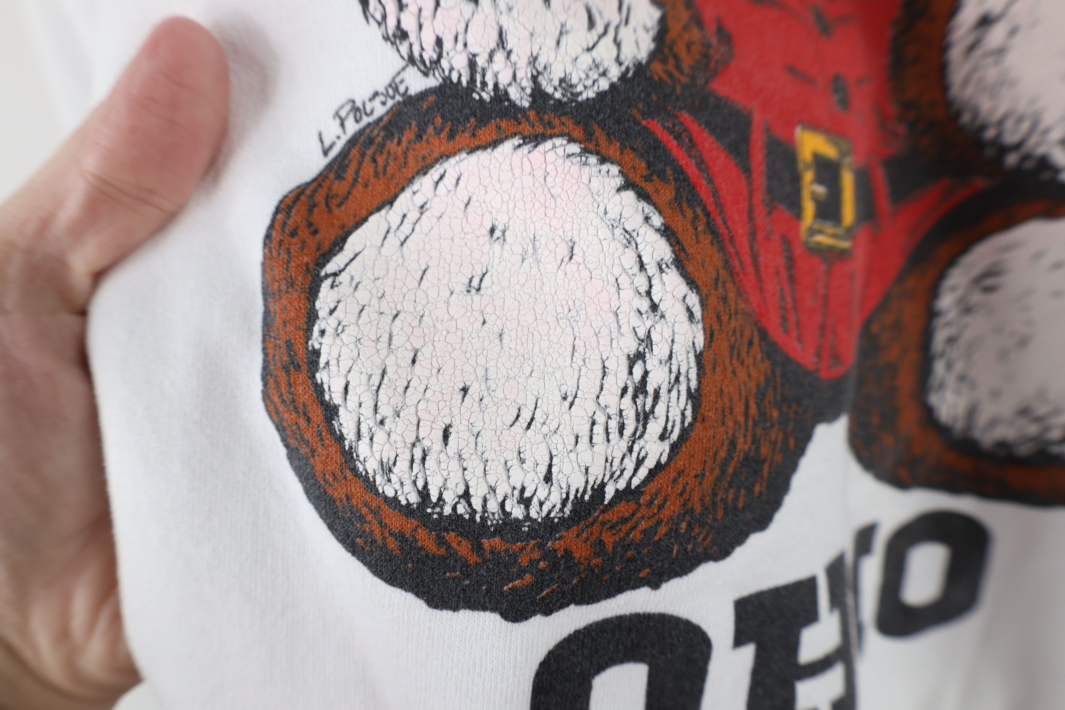 Vintage Vintage 90s Hug Me In Ohio Teddy Bear Christmas Sweatshirt Size S / US 4 / IT 40 - 9 Thumbnail