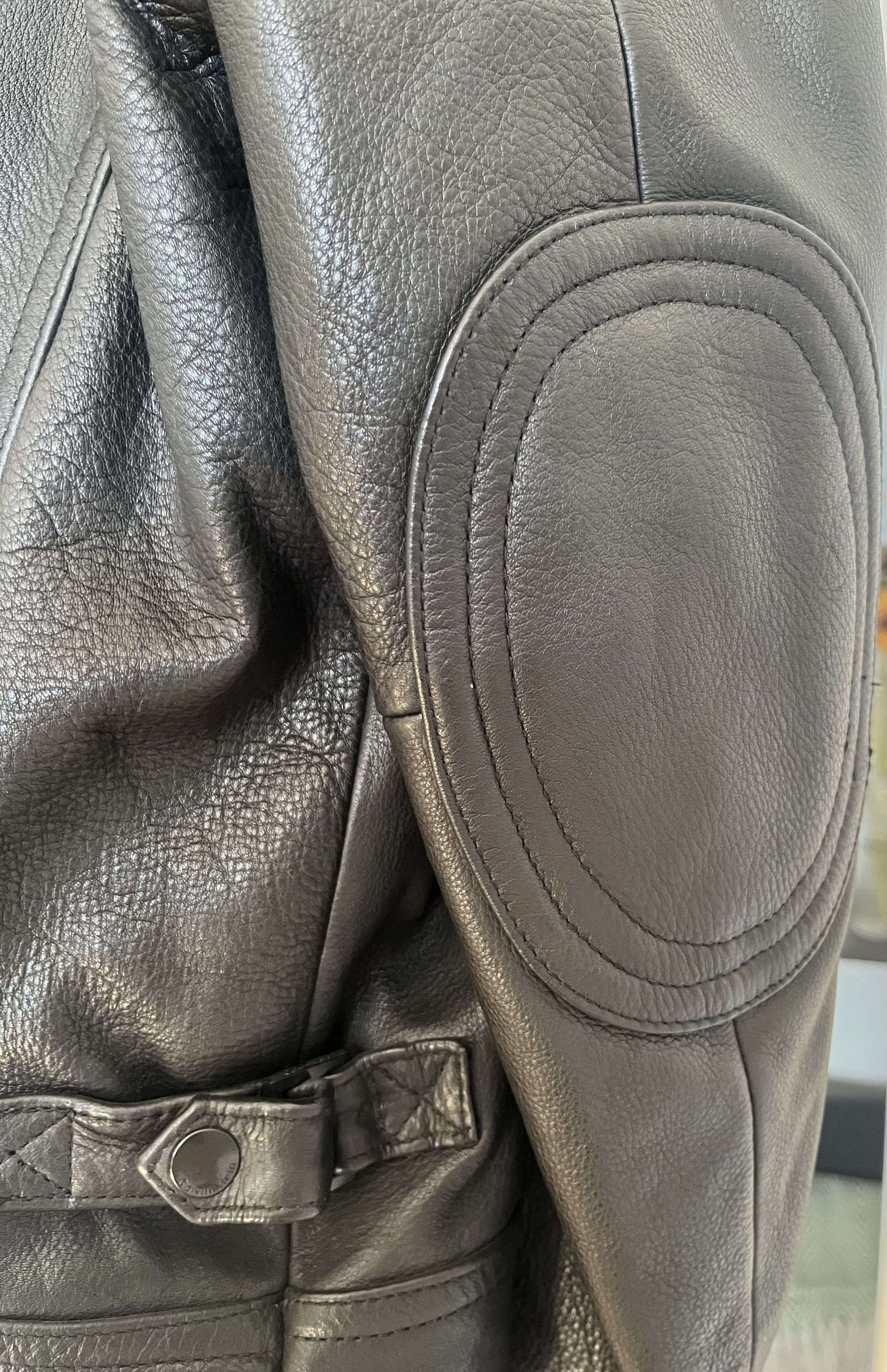 Calvin Klein NOS Vintage CALVIN KLEIN Collection Leather Jacket - NWT Size US XXL / EU 58 / 5 - 5 Thumbnail