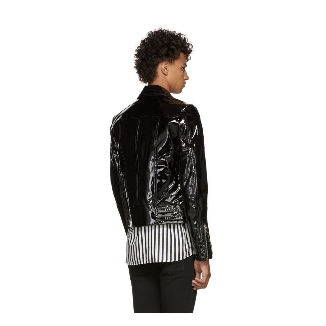 Balmain Balmain Varnished Lambskin Jacket Size US M / EU 48-50 / 2 - 4 Thumbnail