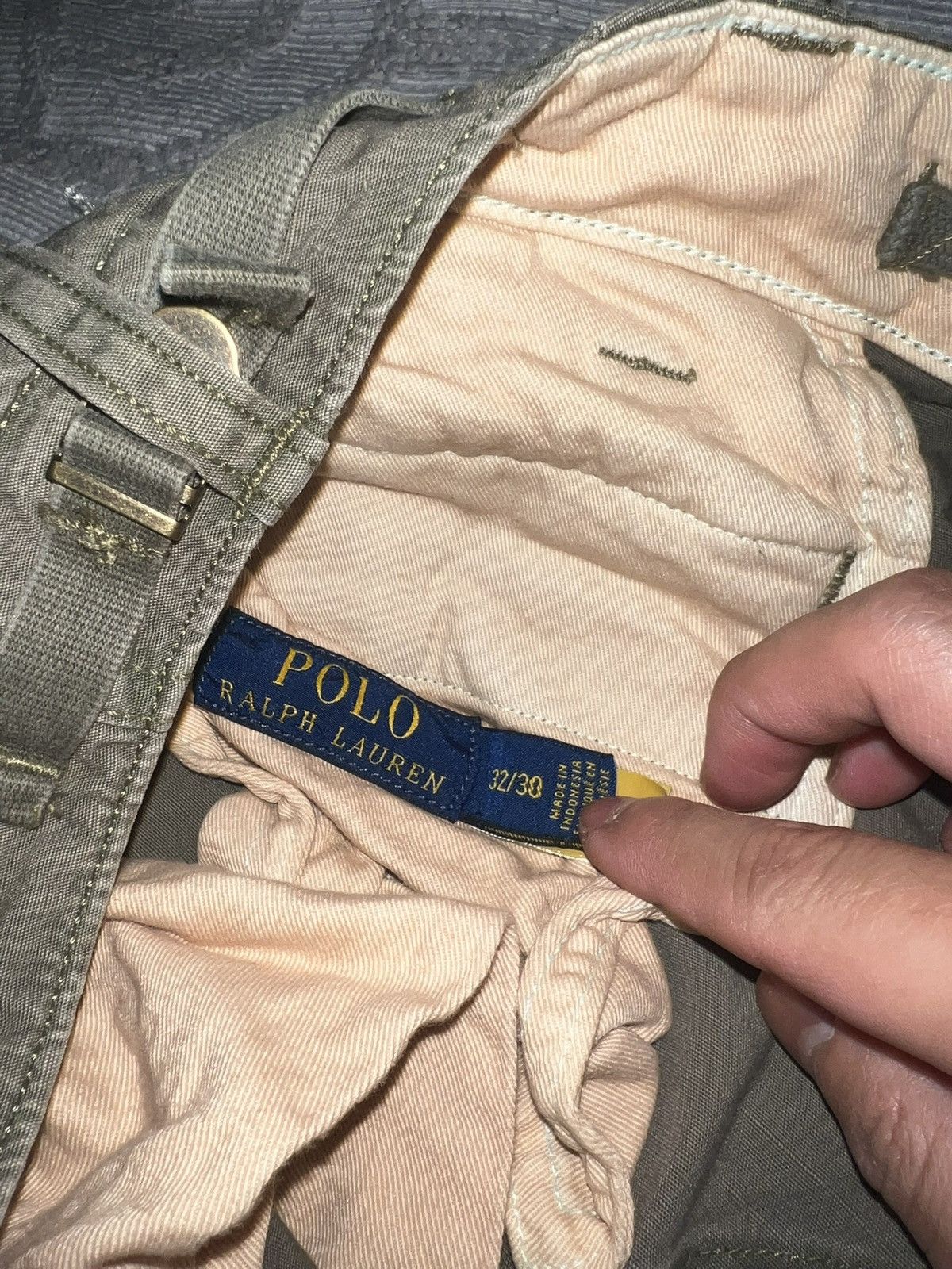 Polo Ralph Lauren Vintage Green Utility Polo Ralph Lauren Cargo Pants Size US 30 / EU 46 - 6 Thumbnail