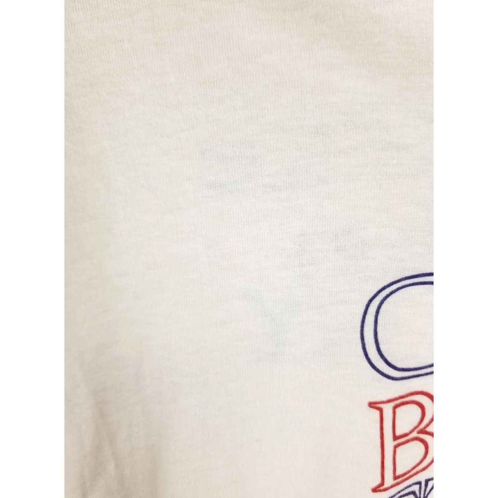 Vintage VINTAGE White Cotton T-Shirt SZ XL COLLECT BRITISH STAMPS SINGLE STITCH Size US XL / EU 56 / 4 - 3 Thumbnail