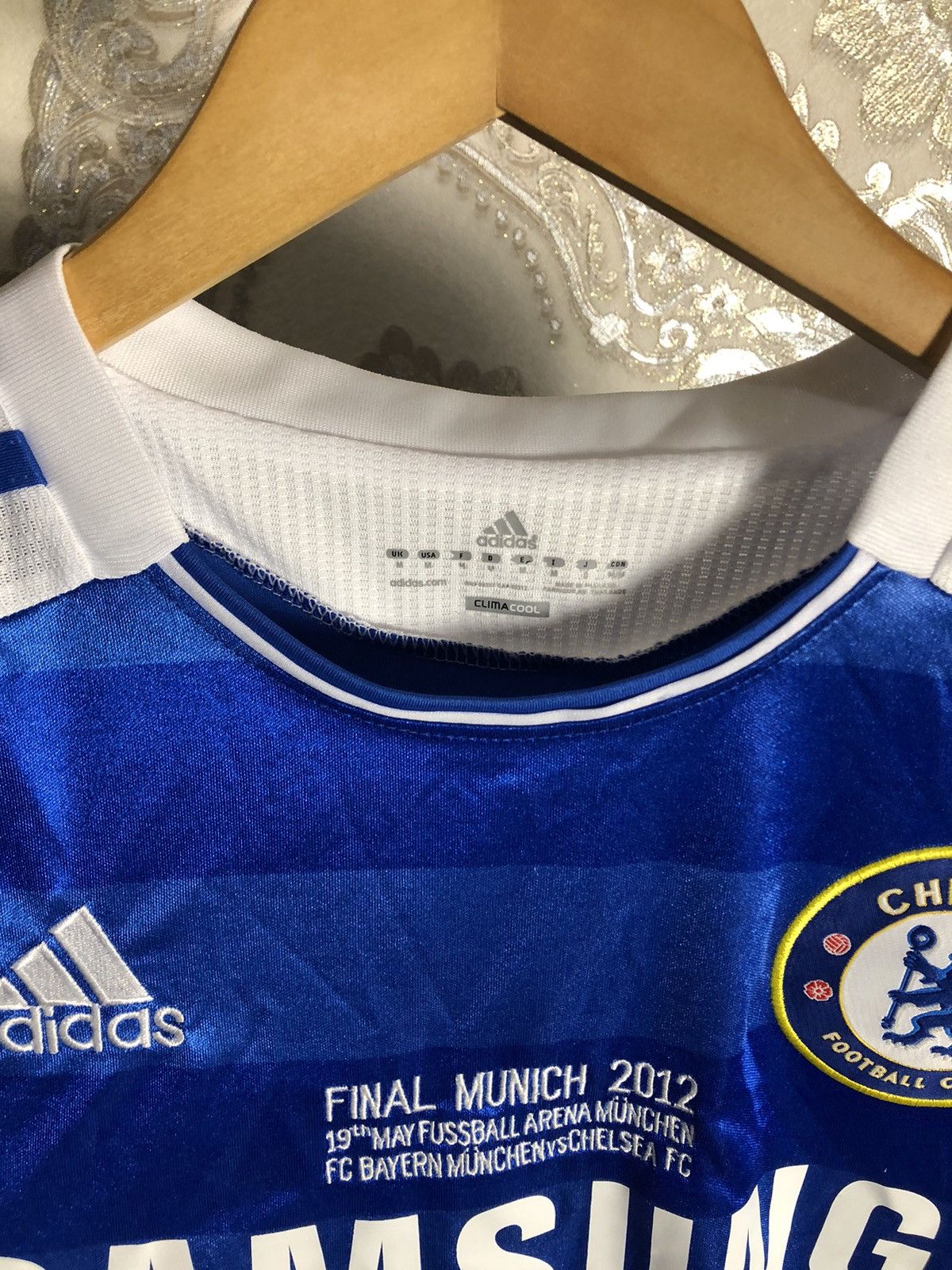 Vintage VERY RARE ADIDAS FC CHELSEA LONDON ENGLAND SOCCER JERSEY Y2K Size US M / EU 48-50 / 2 - 4 Thumbnail