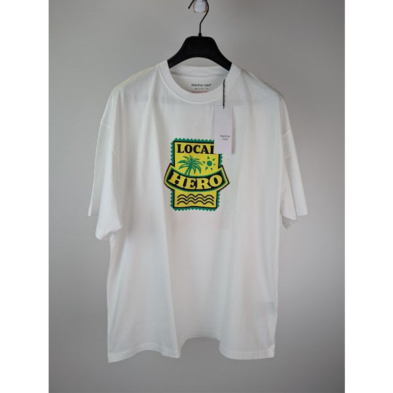 Martine Rose o1rshd1 Graphic Print Cotton S / S Oversized T-shirt White Size US S / EU 44-46 / 1 - 1 Thumbnail
